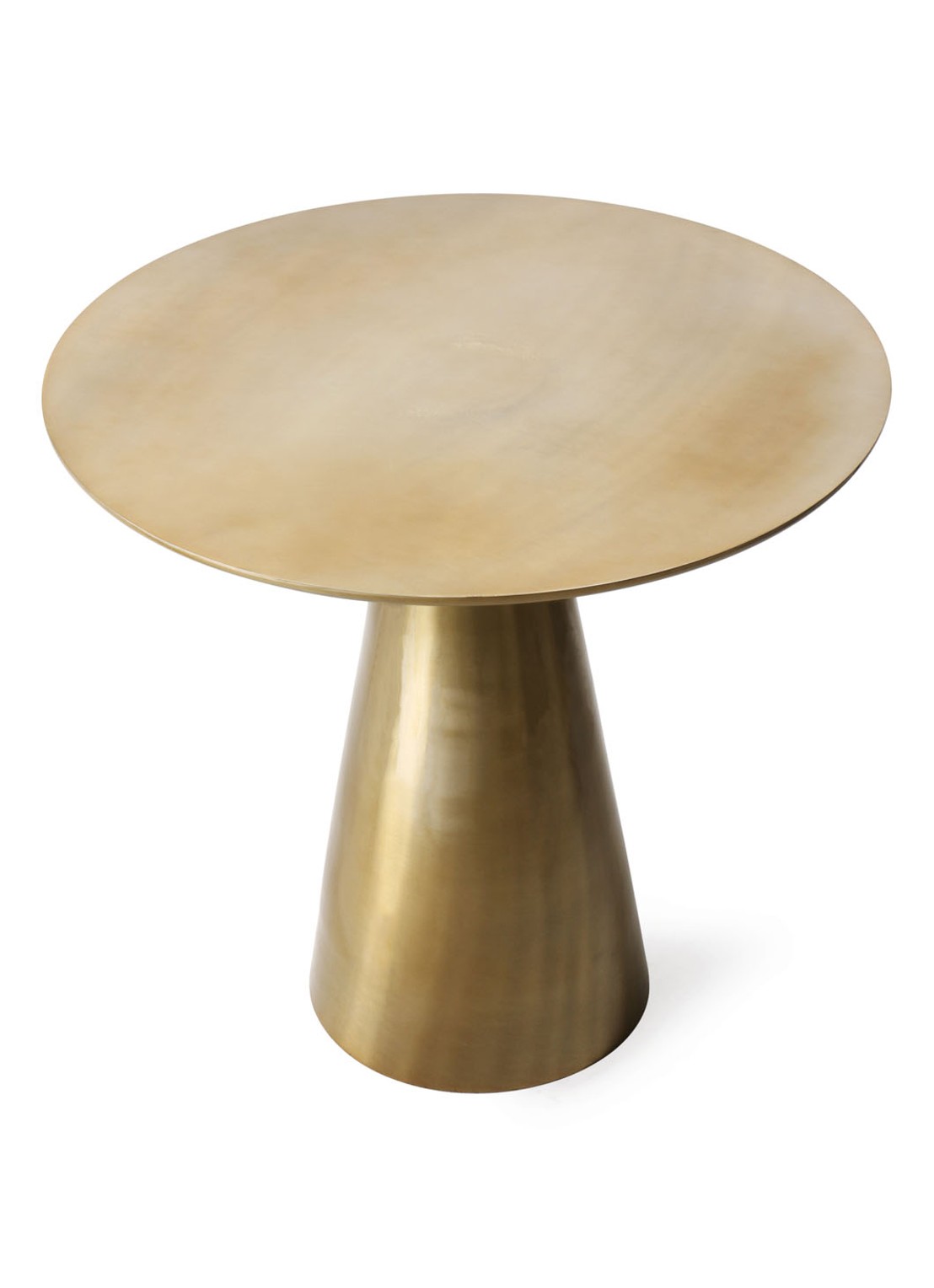 HKliving Brass bijzettafel 49 cm - voorkant 4 goud