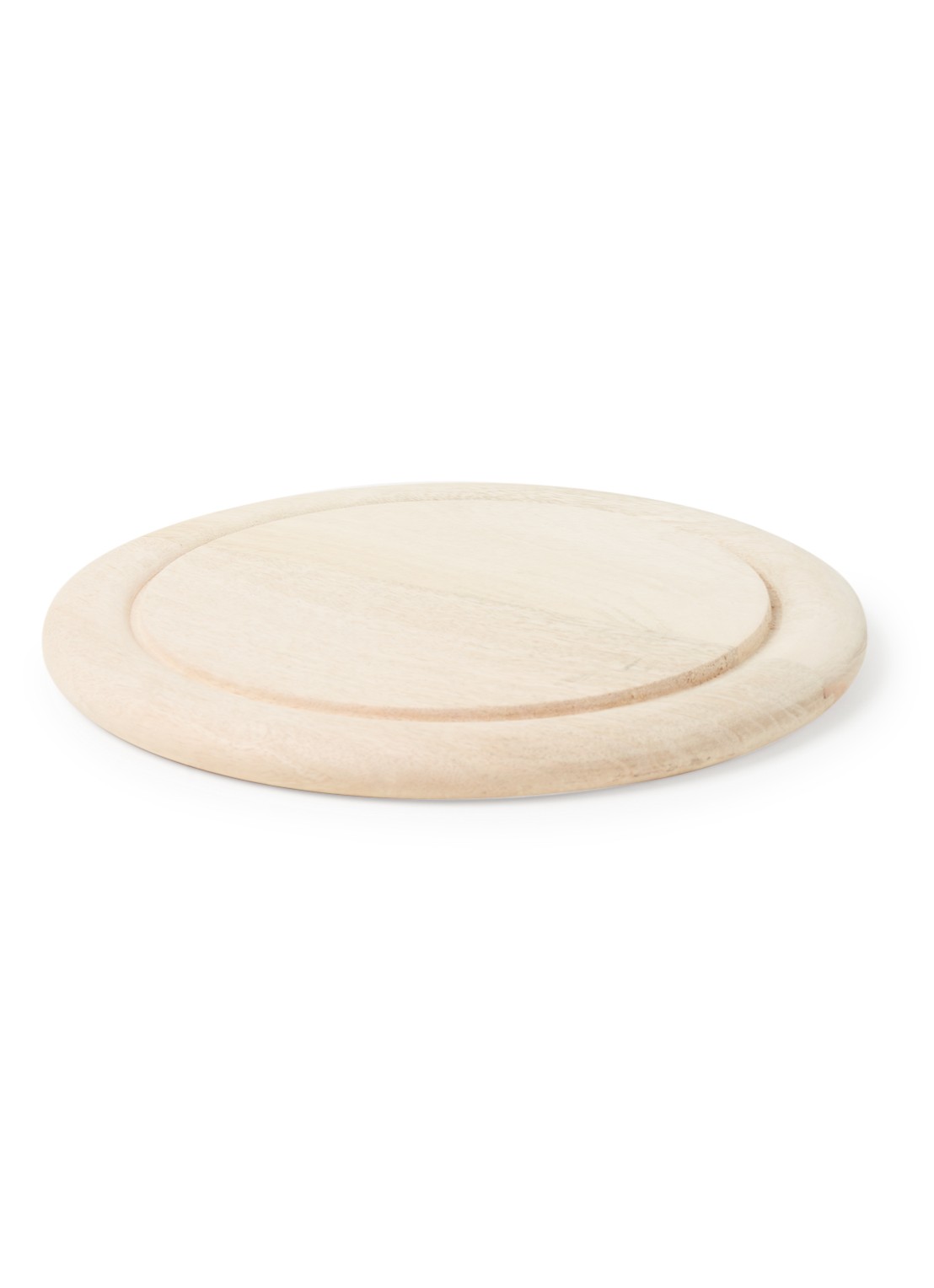 HKliving Broodplank van mangohout 25 cm - voorkant lichtbruin