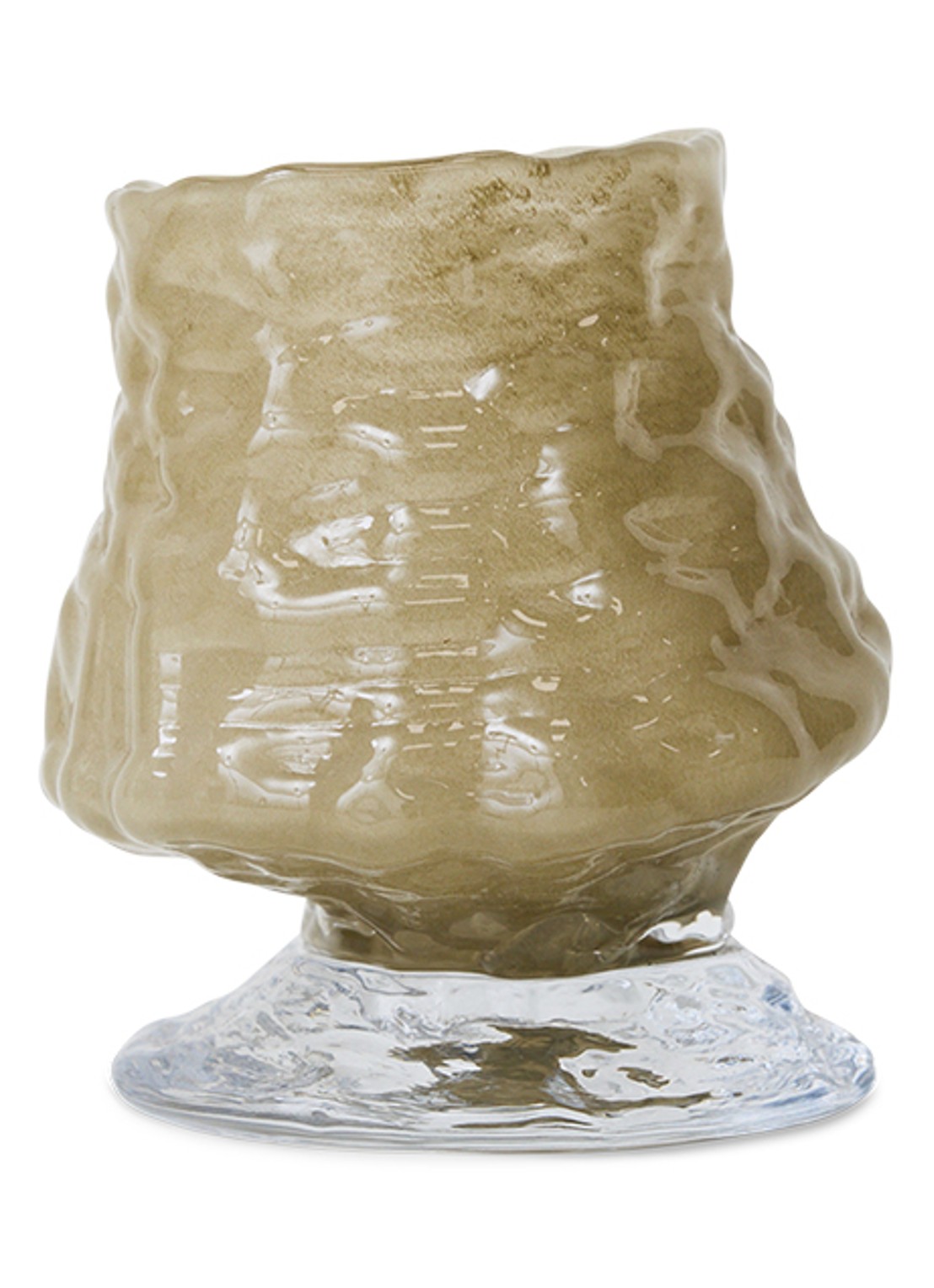 HKliving Brut vaas - voorkant groen