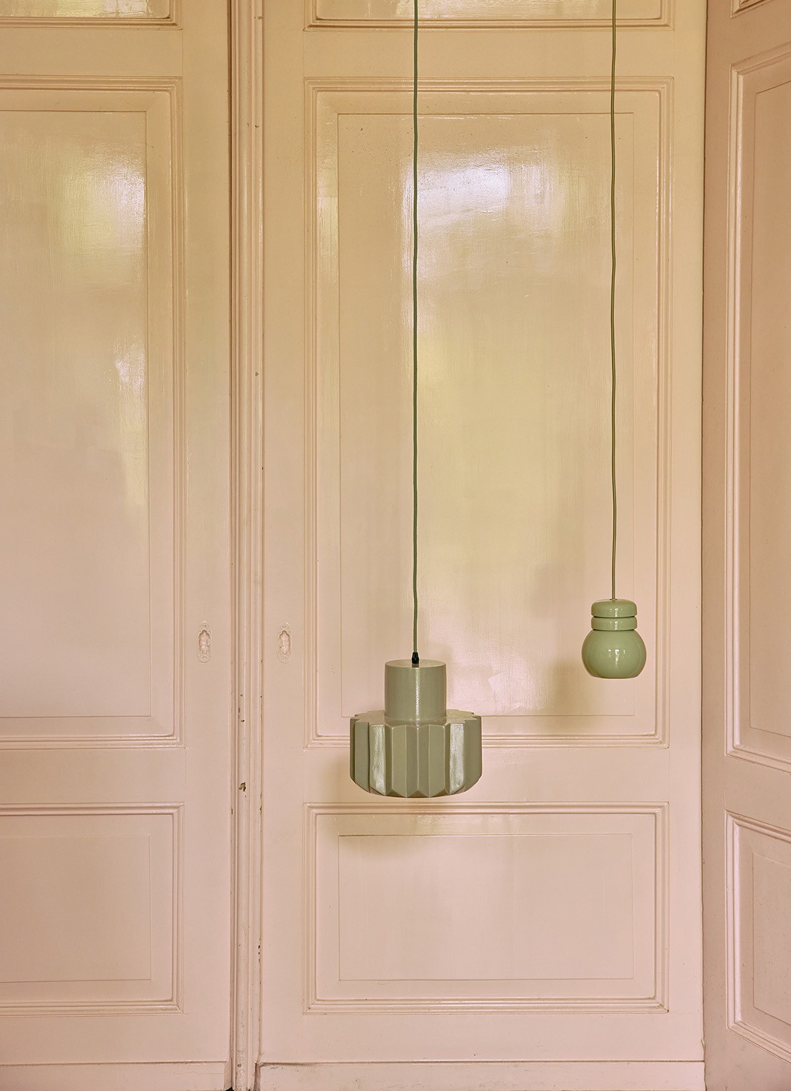 HKliving Bulb hanglamp 13 cm - detail 4 groen