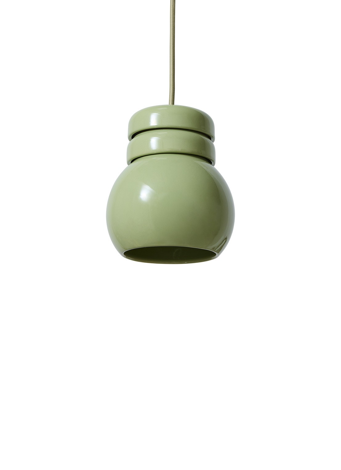 HKliving Bulb hanglamp 13 cm - voorkant 3 groen
