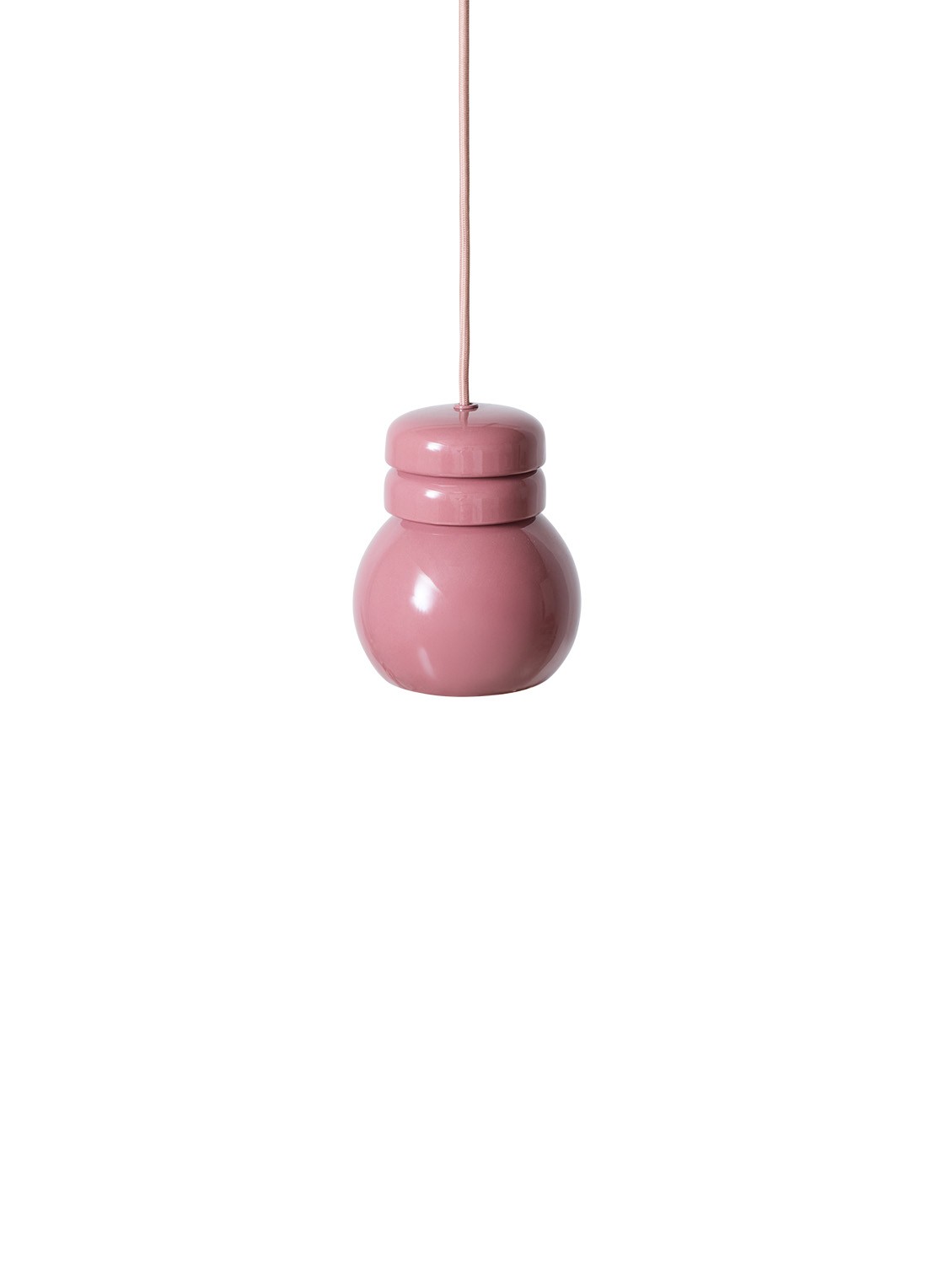 HKliving Bulb hanglamp 15,2 cm - voorkant 3 donkerrood