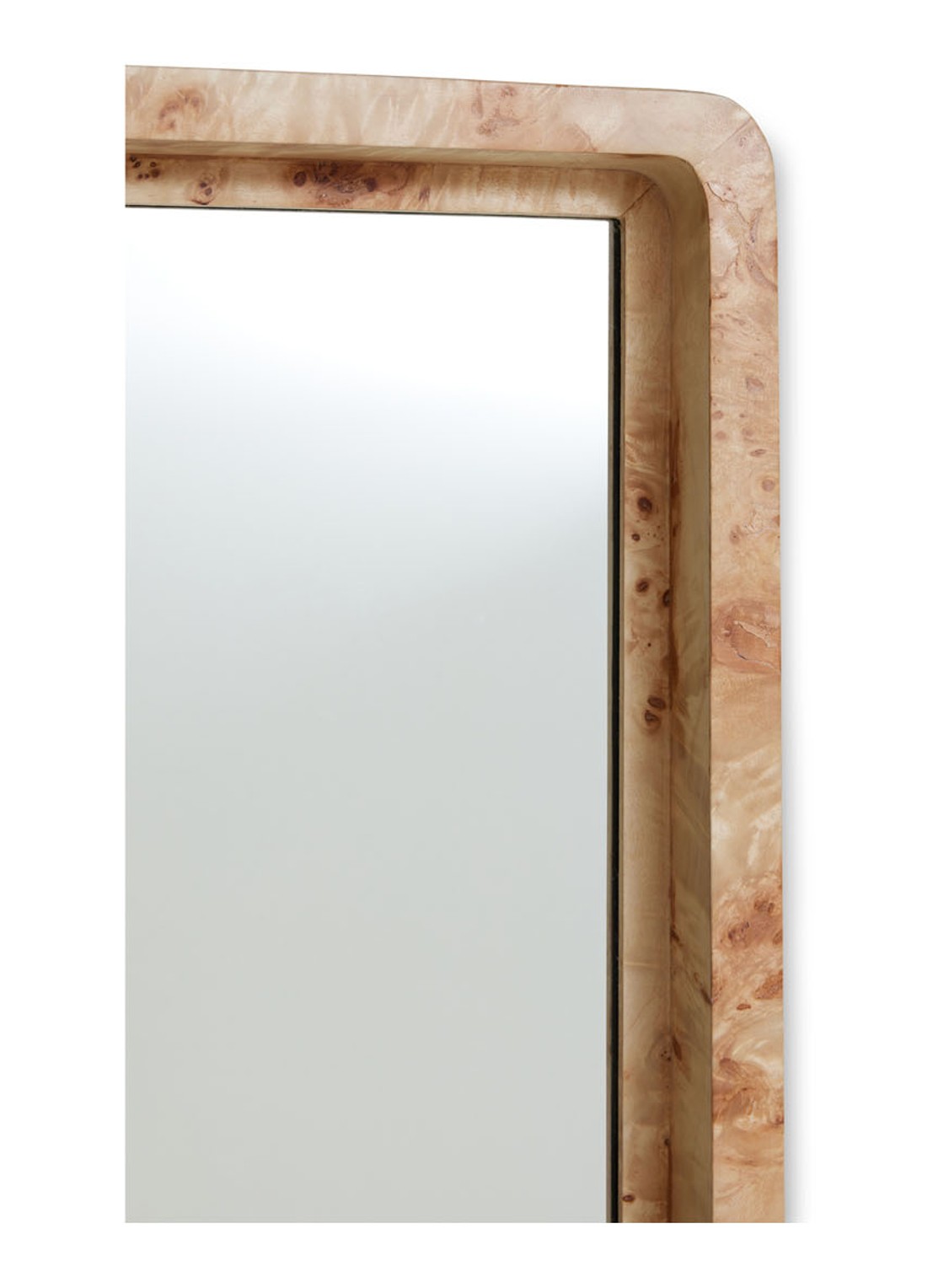 HKliving Burl wandspiegel 96 x 66 cm - detail 3 beige