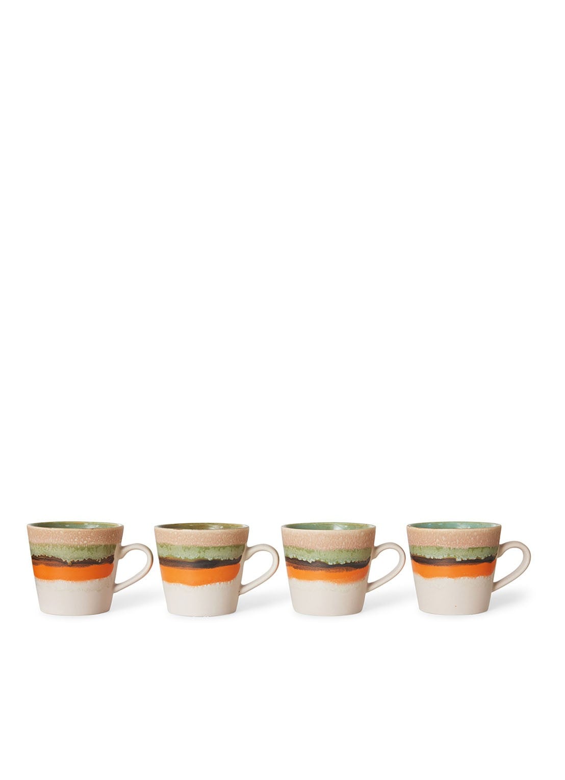 HKliving Burst cappuccinokopje 30 cl - voorkant 4 multicolor