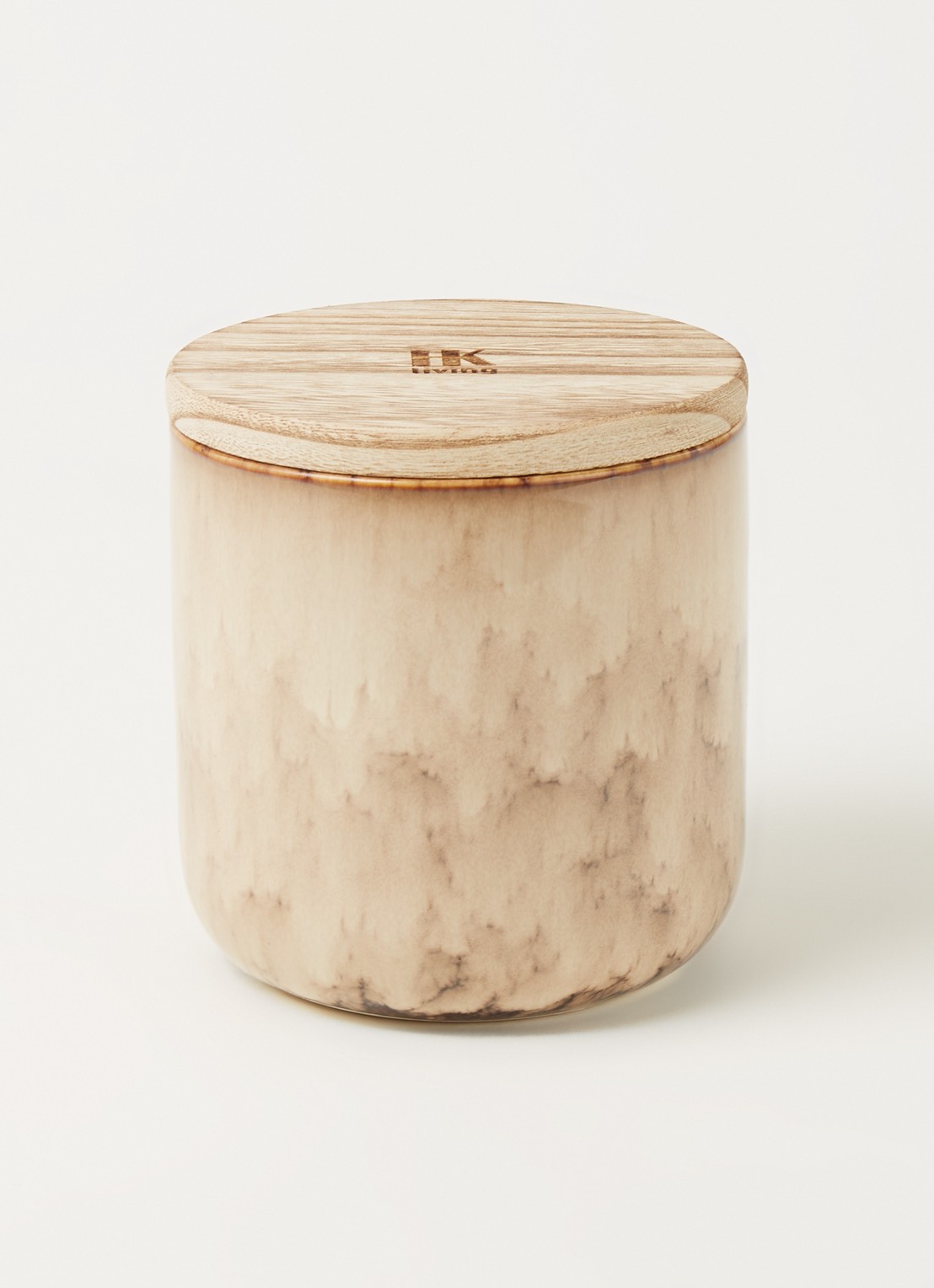 HKliving Casa Fruits geurkaars 420 gram - detail 2 beige