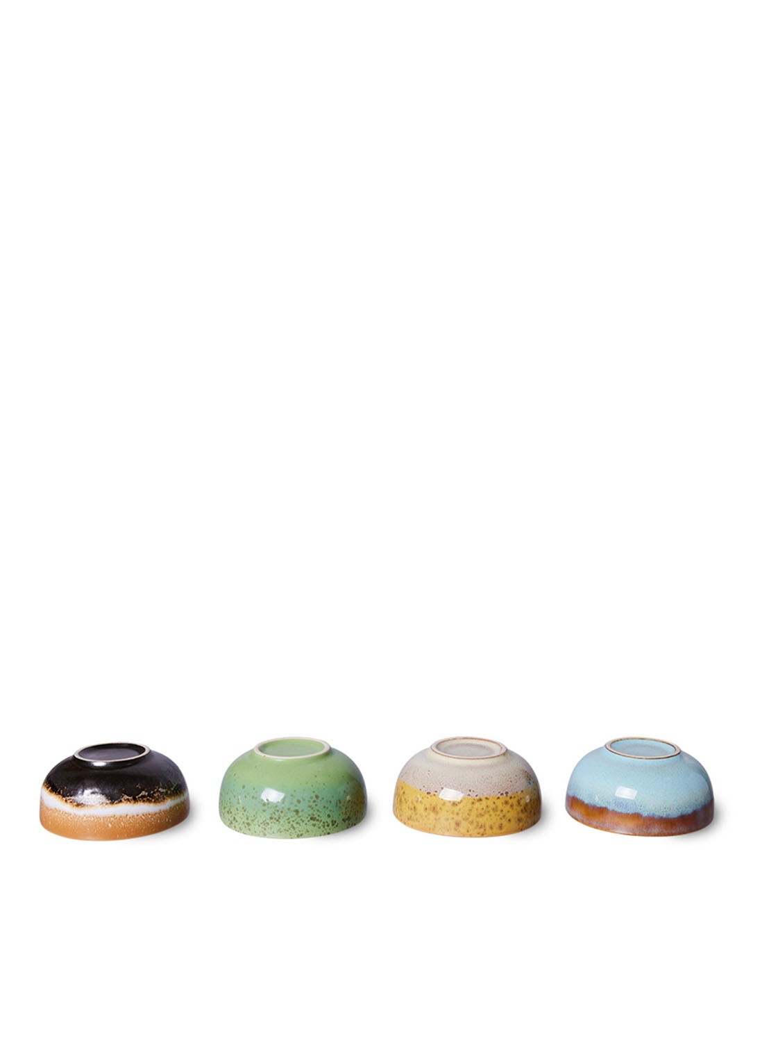 HKliving Castor dipschaal 8 cm set van 4 - detail 3 multicolor