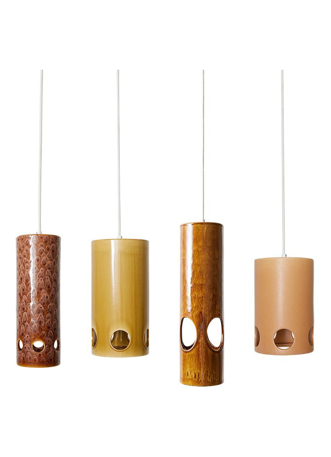 HKliving Ceramic hanglamp 29,5 cm - achterkant 6 bruin