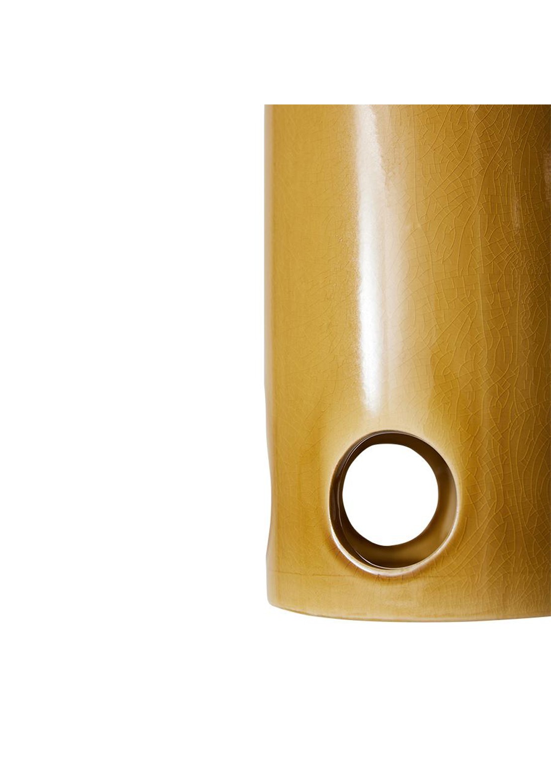 HKliving Ceramic hanglamp 29,5 cm - detail 2 bruin
