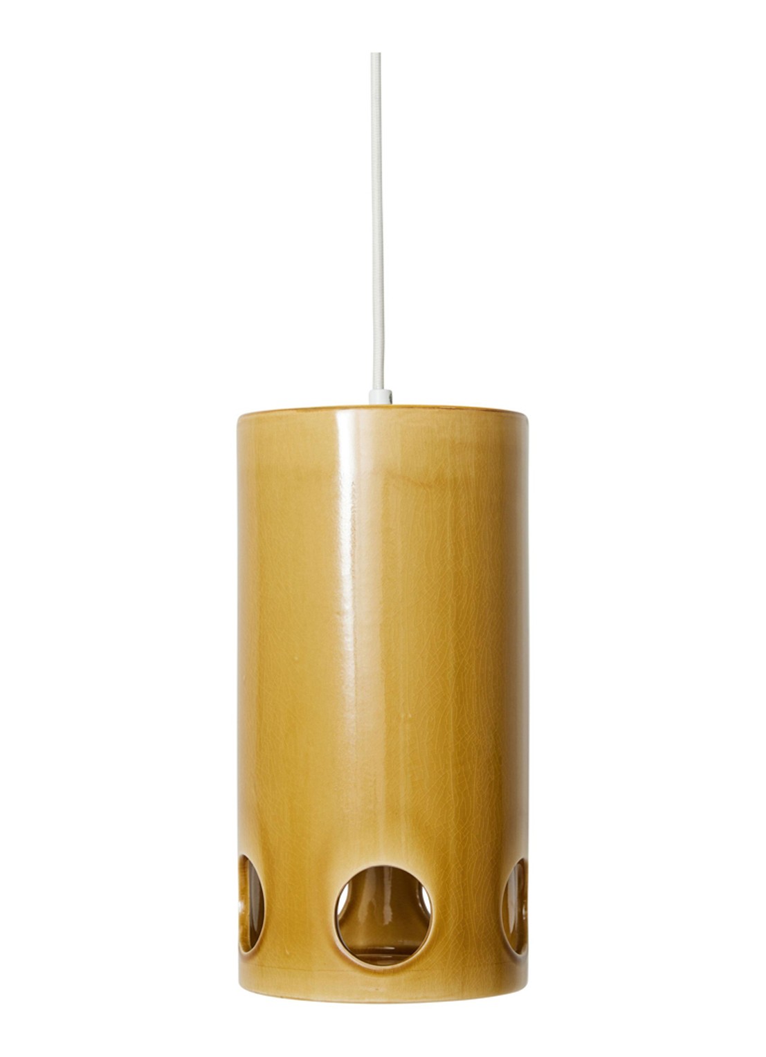 HKliving Ceramic hanglamp 29,5 cm - voorkant 4 bruin