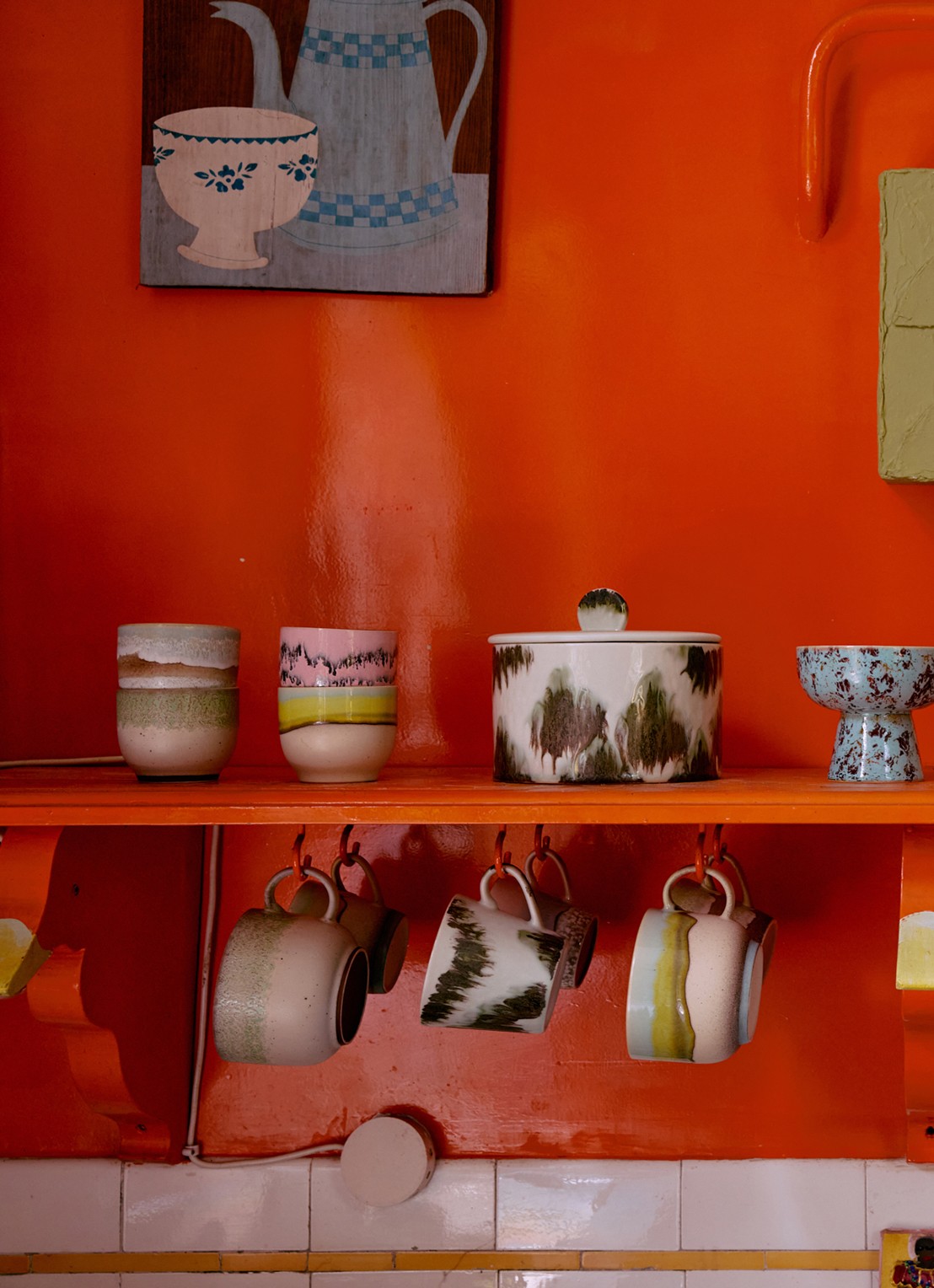 HKliving Chalk koffiekopje - detail 4 groen