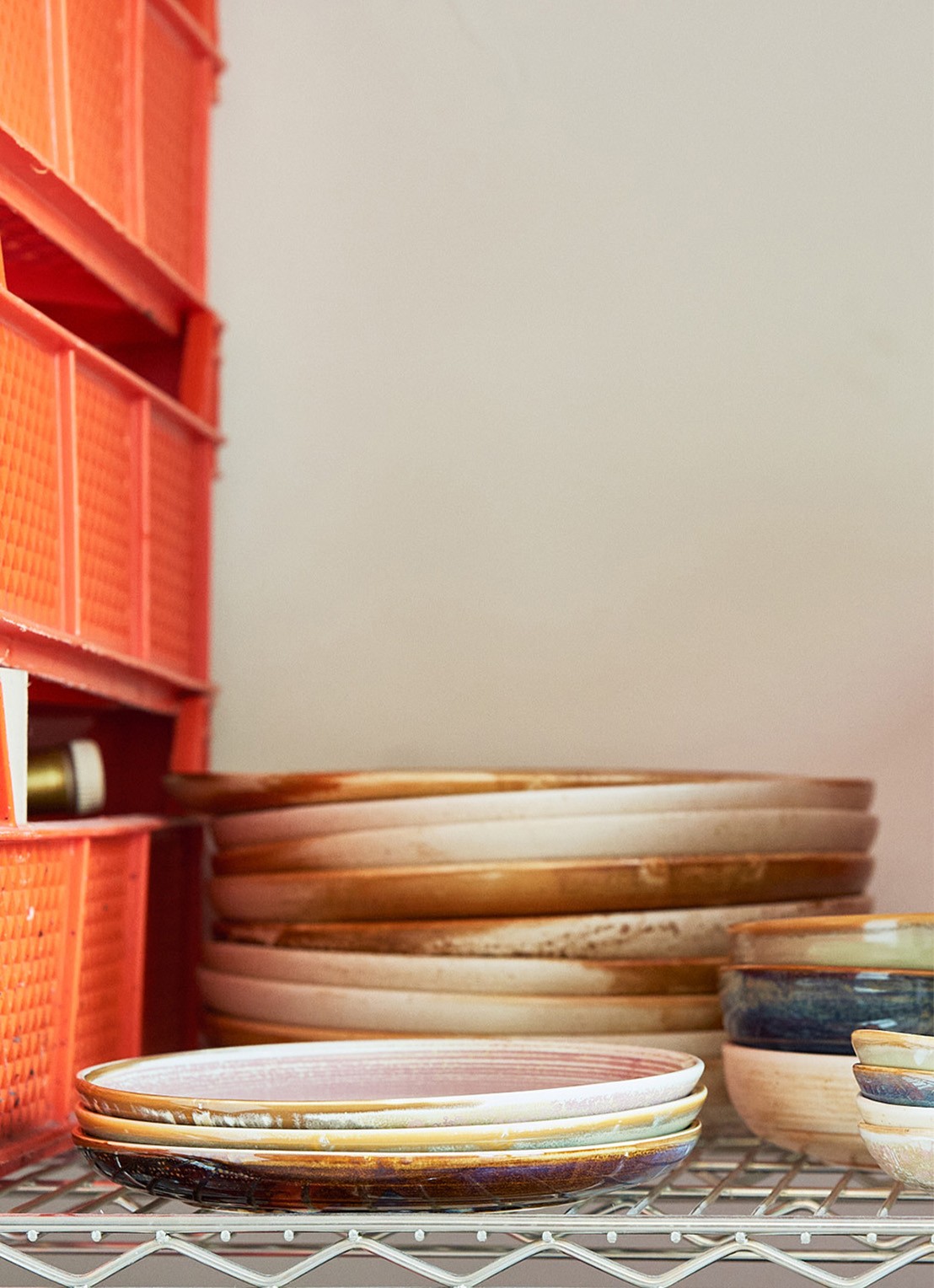 HKliving Chef ceramics ontbijtbord 20 cm - voorkant 2 mosgroen
