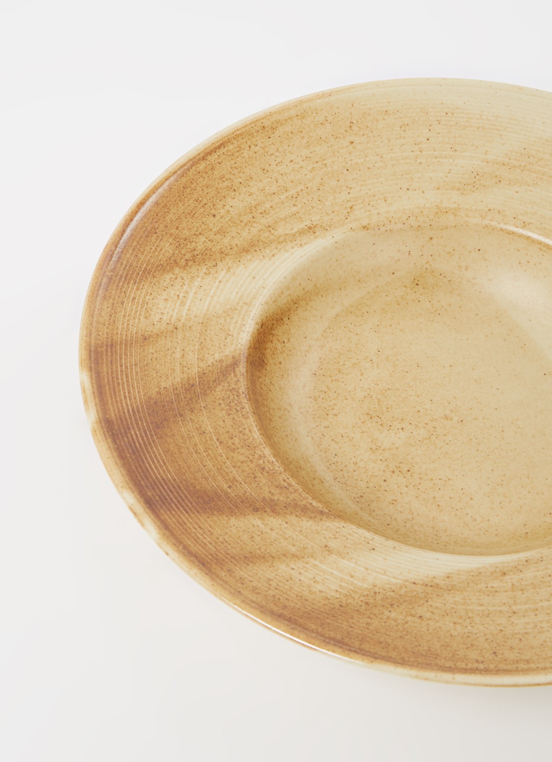 HKliving  Chef ceramics pastabord 28 cm - detail 3 okergeel