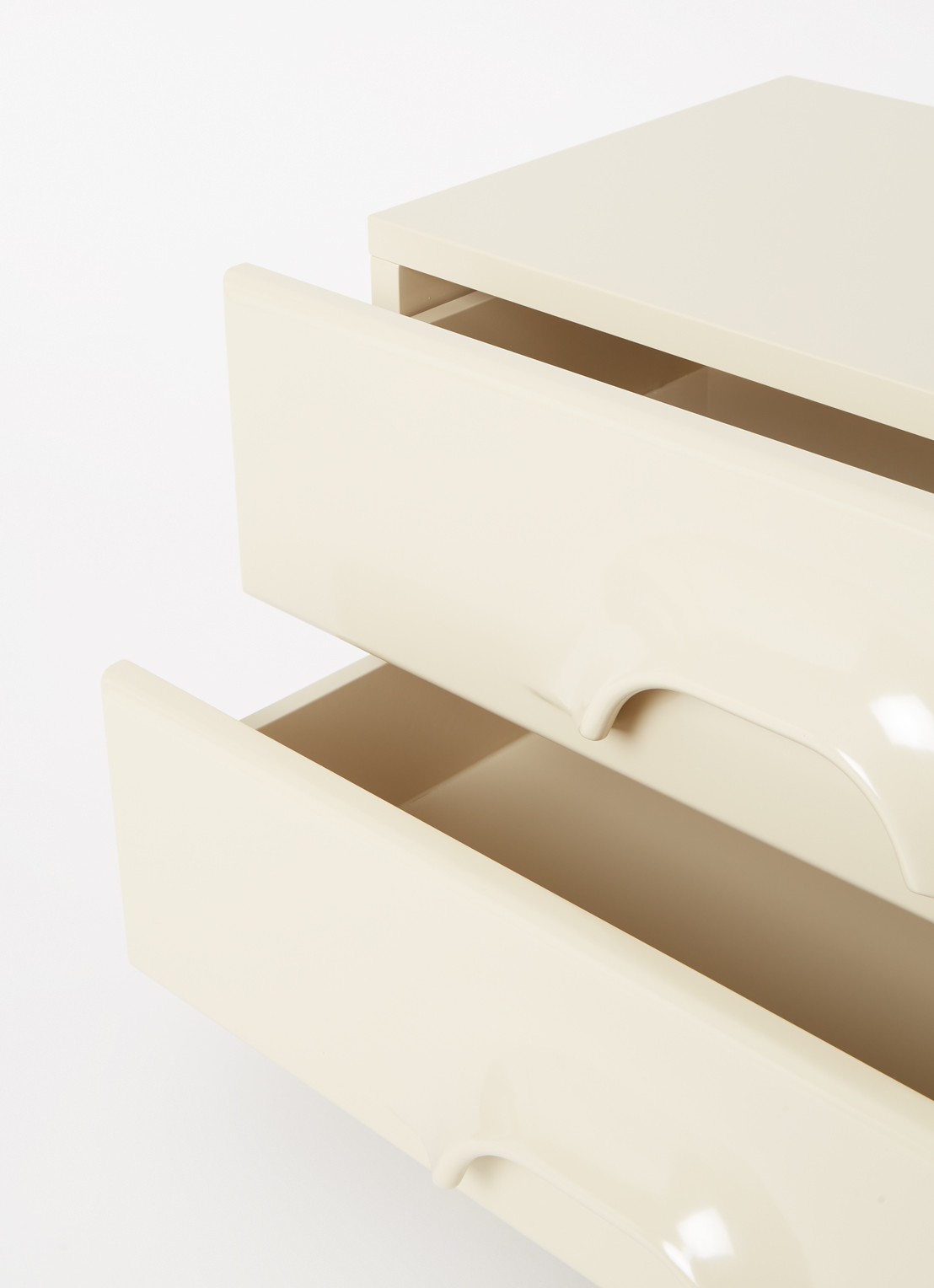 HKliving Chest of 2 ladekast 35,2 x 60 cm  - voorkant 2 vanillegeel
