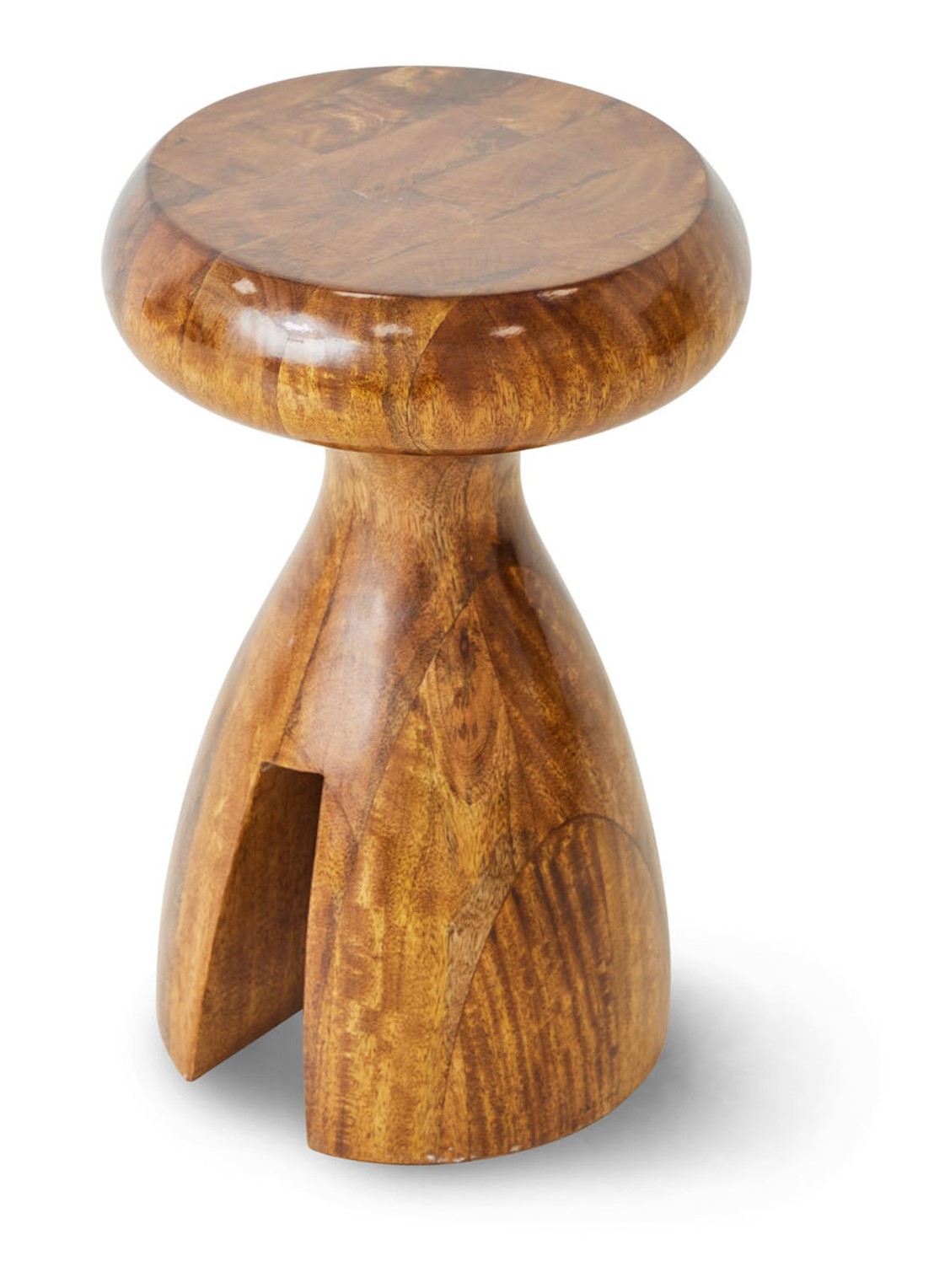 HKliving Chestnut kruk 33,8 cm - detail 2 kastanjebruin