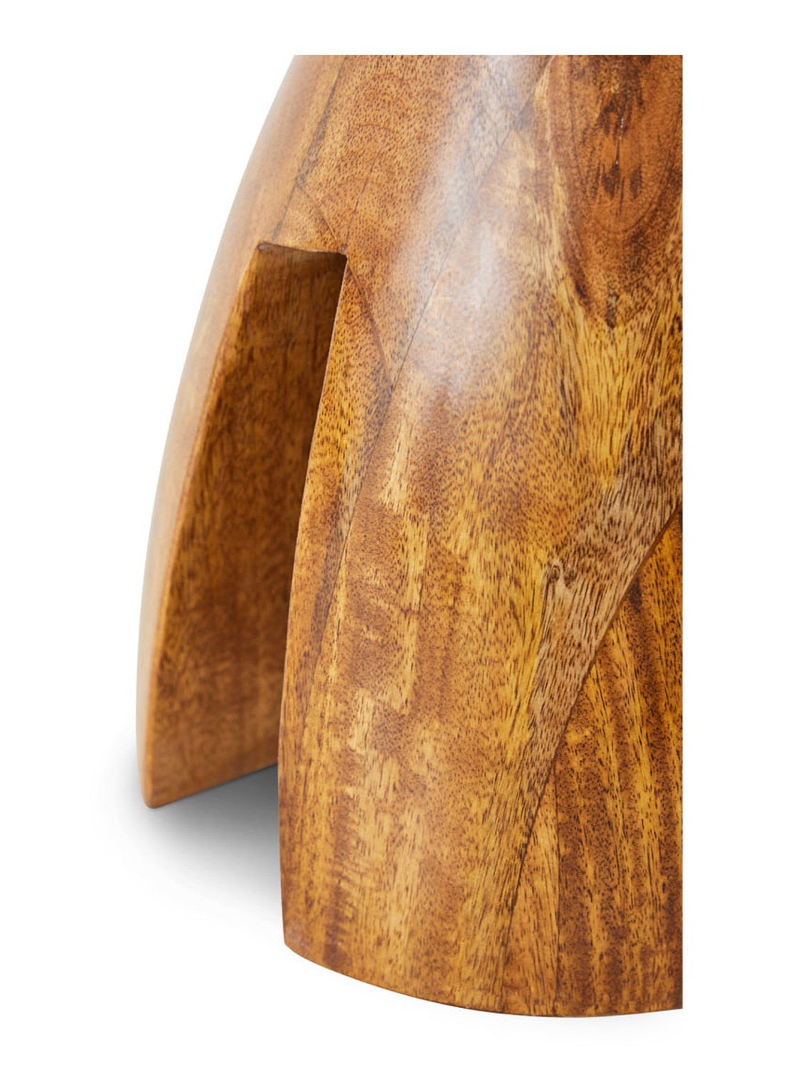 HKliving Chestnut kruk 33,8 cm - detail 3 kastanjebruin