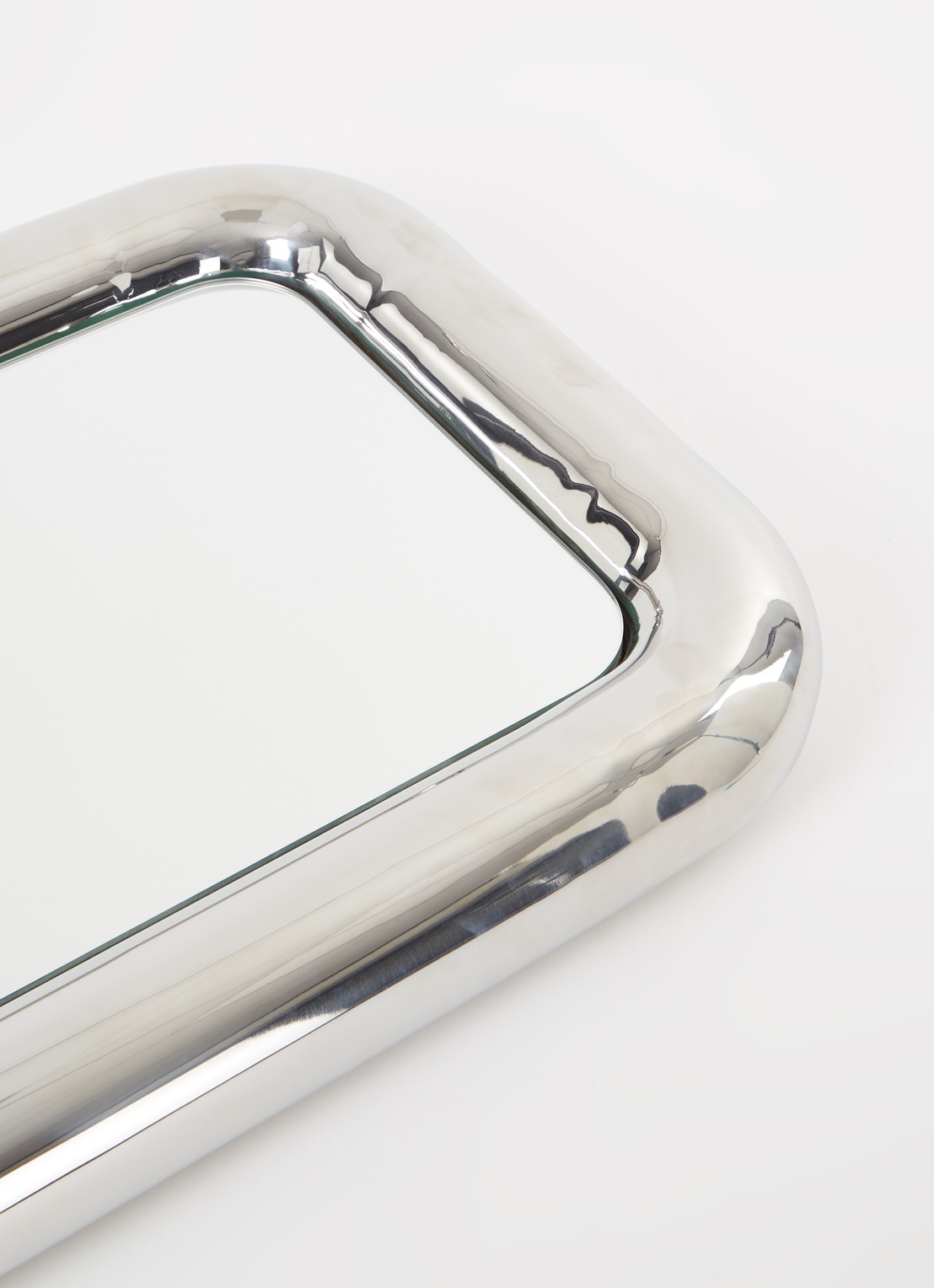 HKliving Chubby Chrome spiegel 45 cm x 80 cm - voorkant 3 zilver