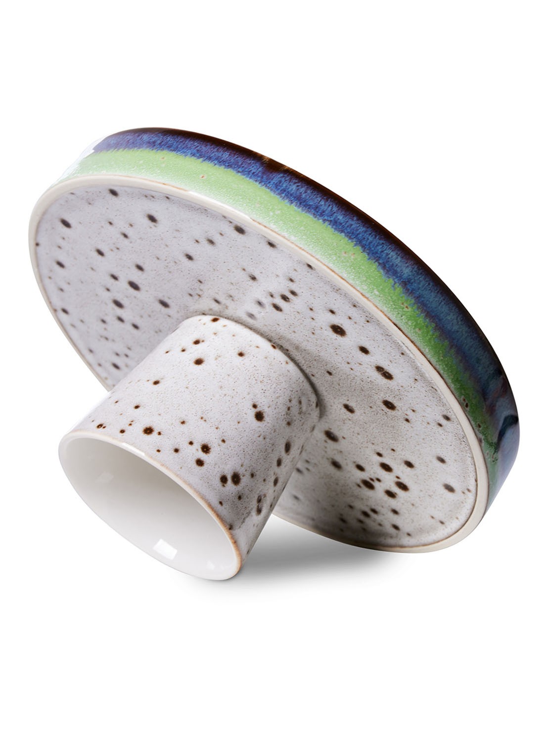 HKliving Comet serveerschaal 21 cm - detail gebroken wit