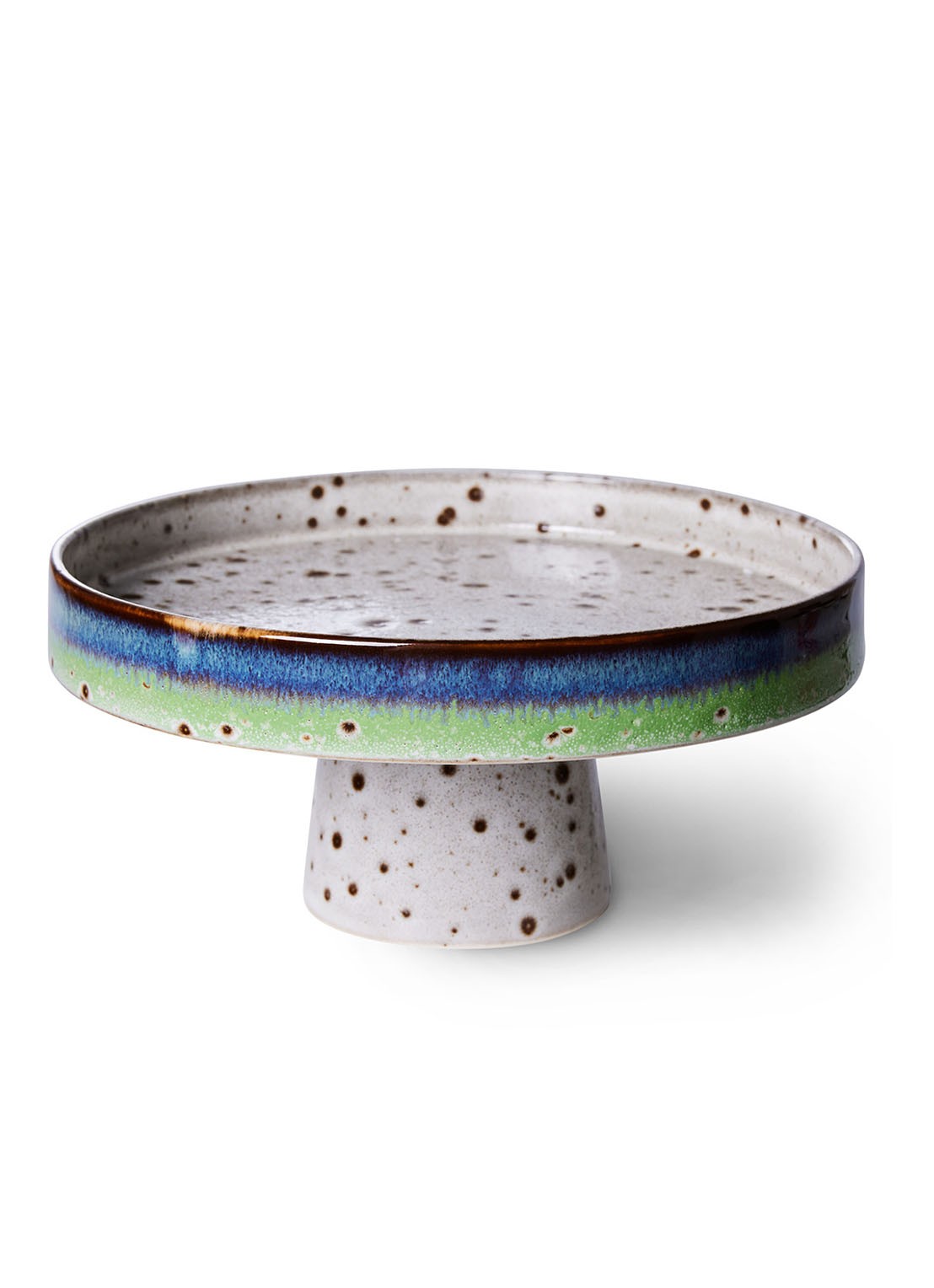 HKliving Comet serveerschaal 21 cm - voorkant 2 gebroken wit