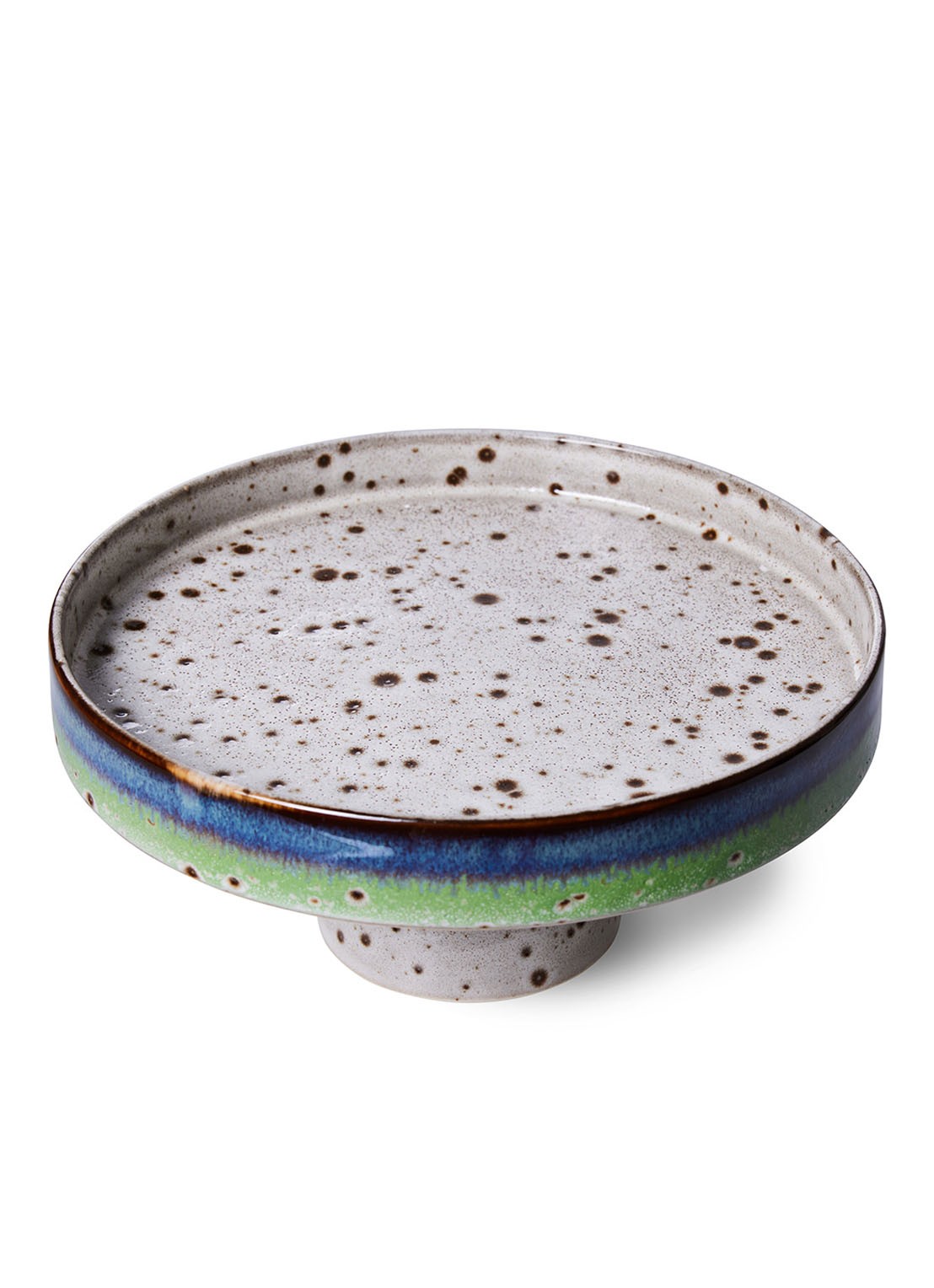 HKliving Comet serveerschaal 21 cm - voorkant 3 gebroken wit
