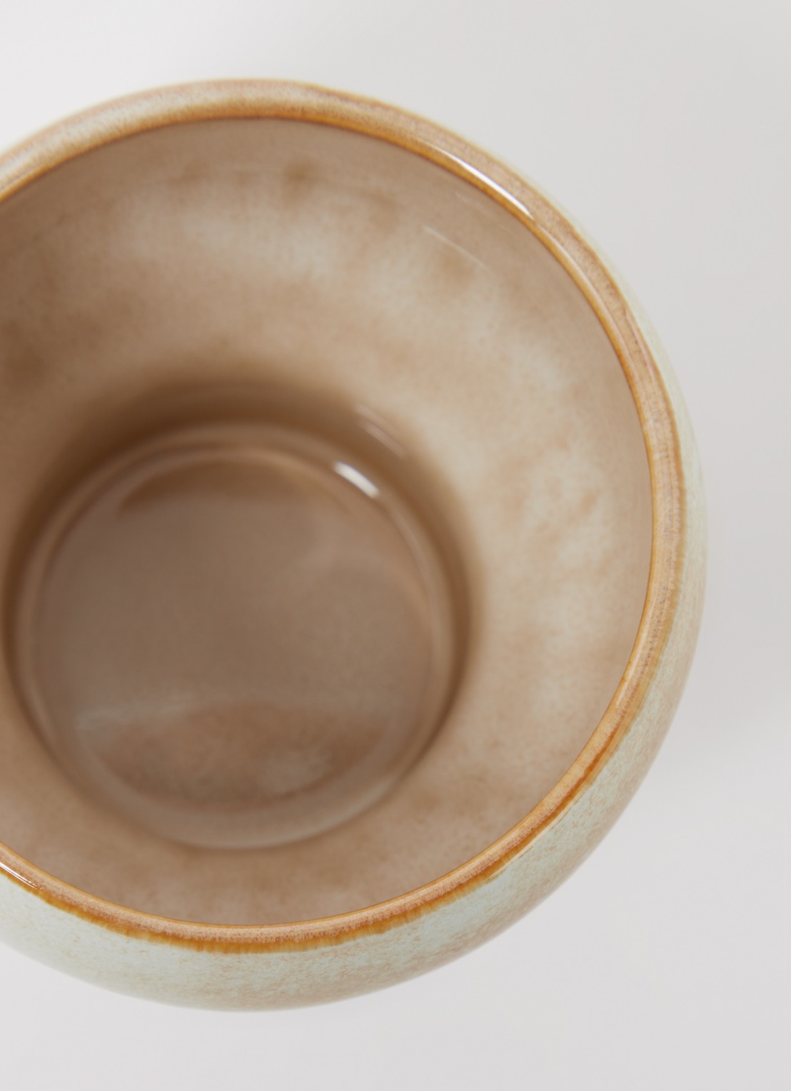 HKliving Coral Lungo koffiekopje 24 cl set van 2 - voorkant 2 khaki