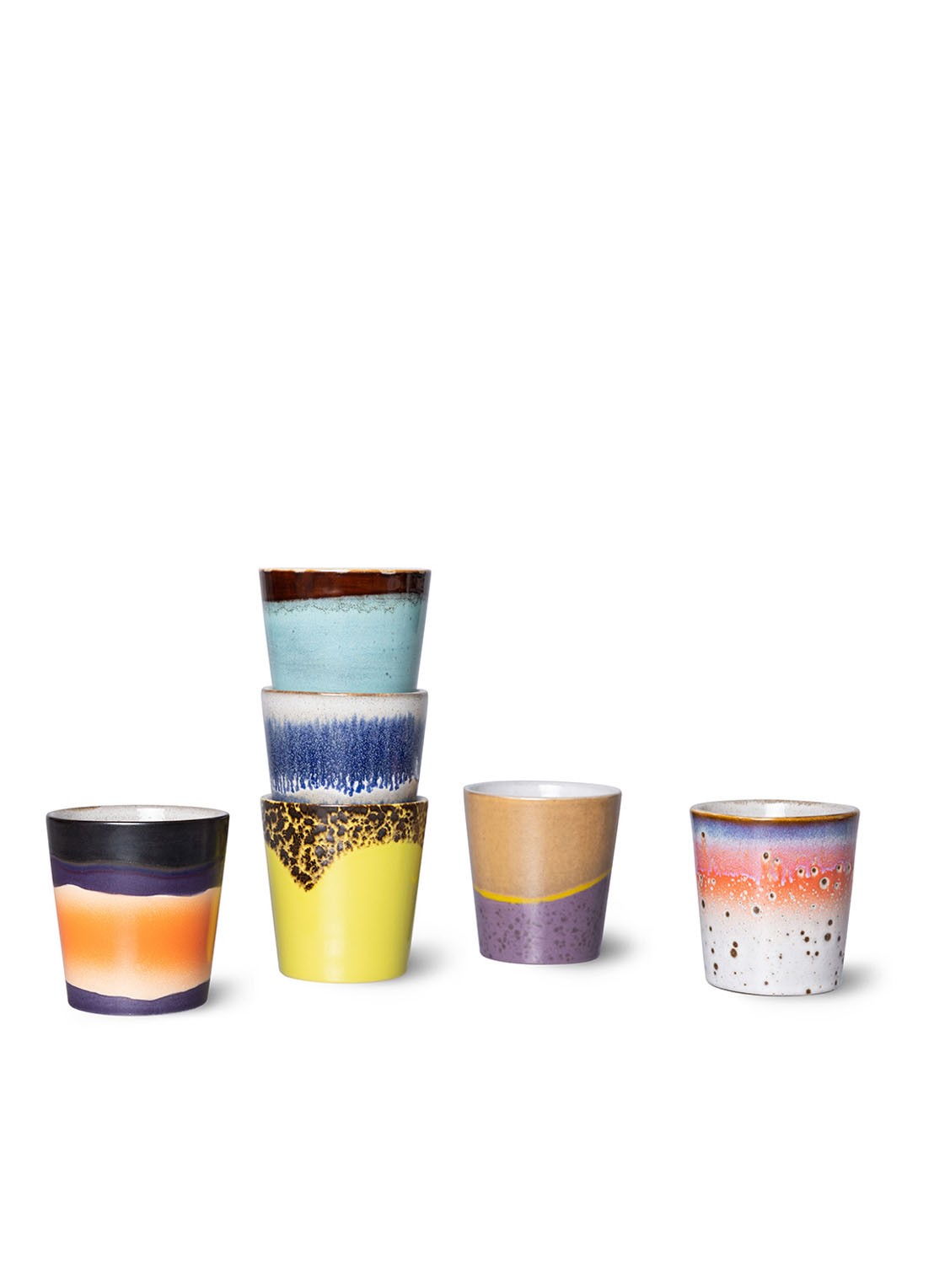 HKliving Cosmos kopje 23 cl - detail 2 royalblauw