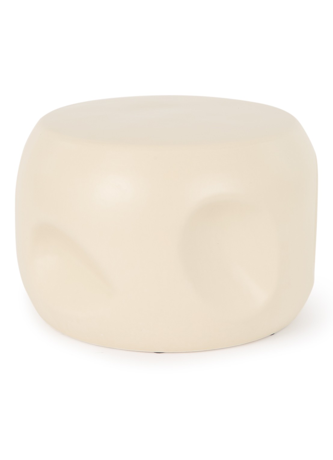 HKliving Currents bijzettafel 50 x 32 cm - voorkant beige
