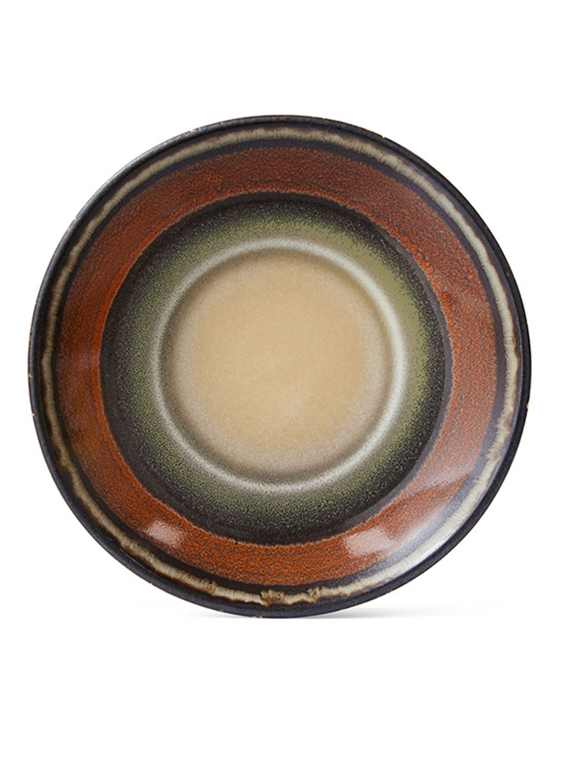 HKliving Dark Roast schotel 11,5 cm - voorkant 5 oranje