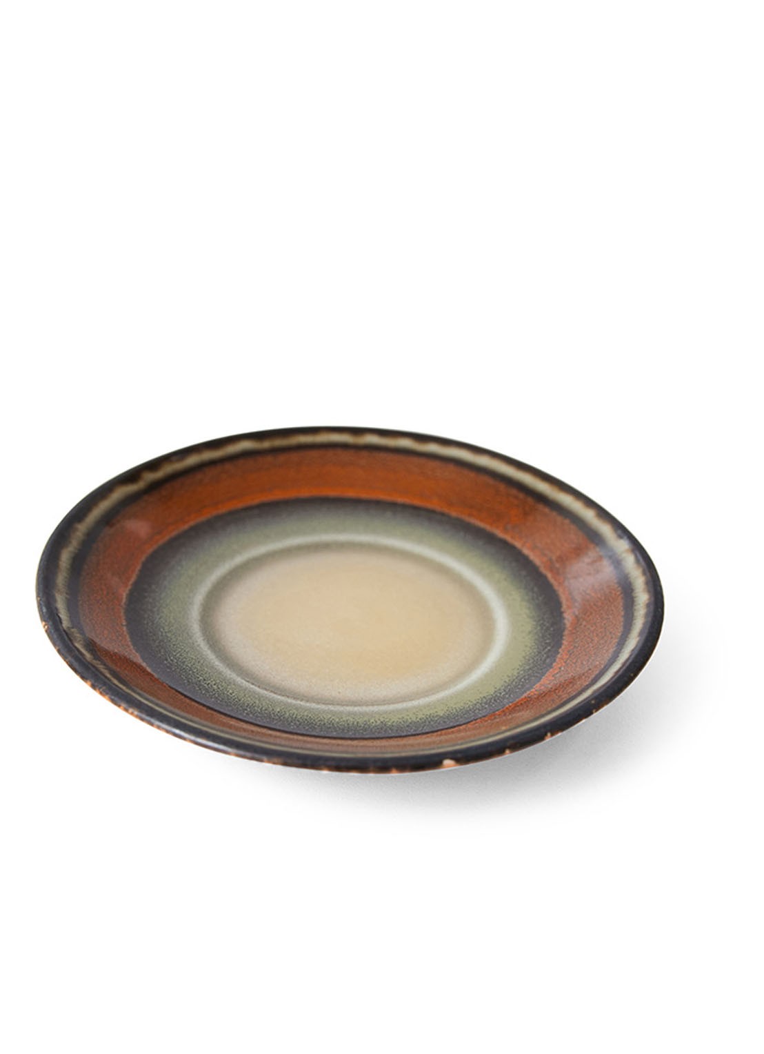 HKliving Dark Roast schotel 11,5 cm - voorkant 6 oranje