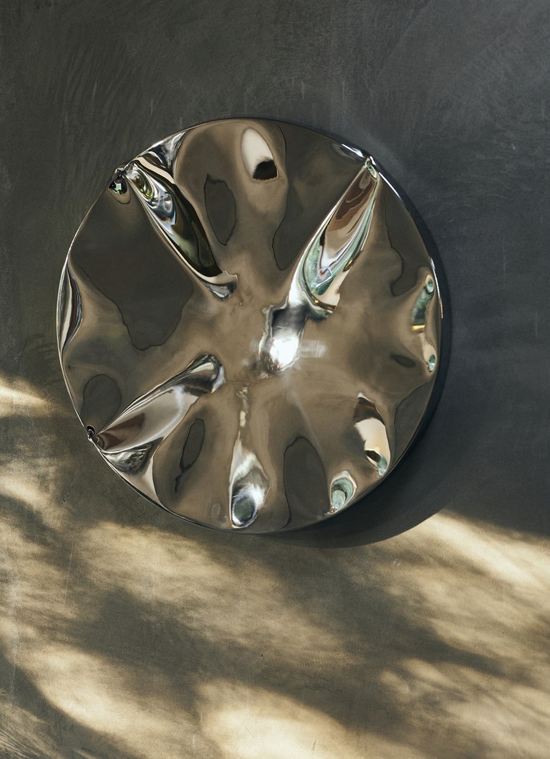 HKliving Dent wandelement 68 cm - detail 5 zilver