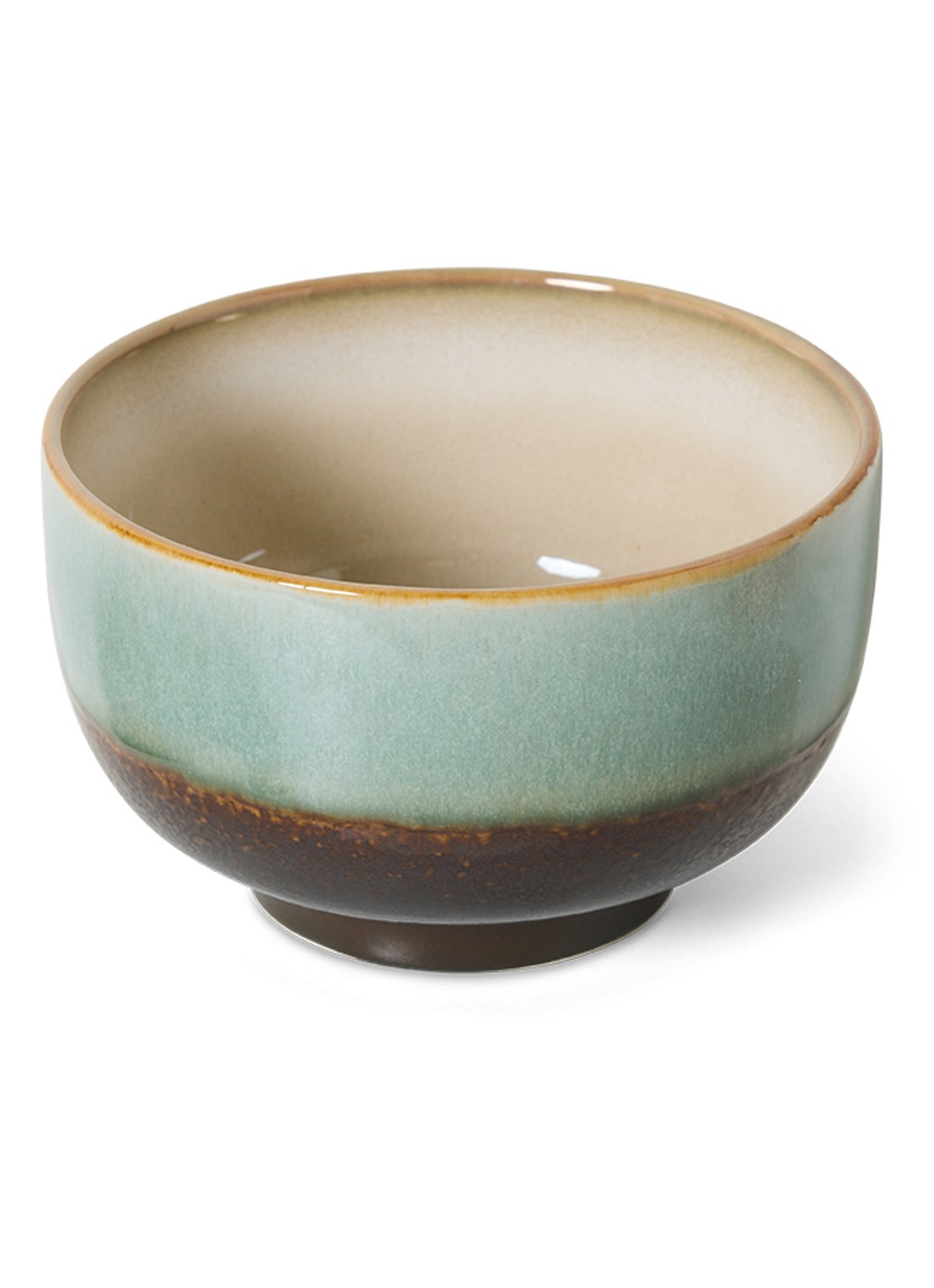 HKliving Depths noodle kom 13,5 cm - voorkant 4 lichtblauw