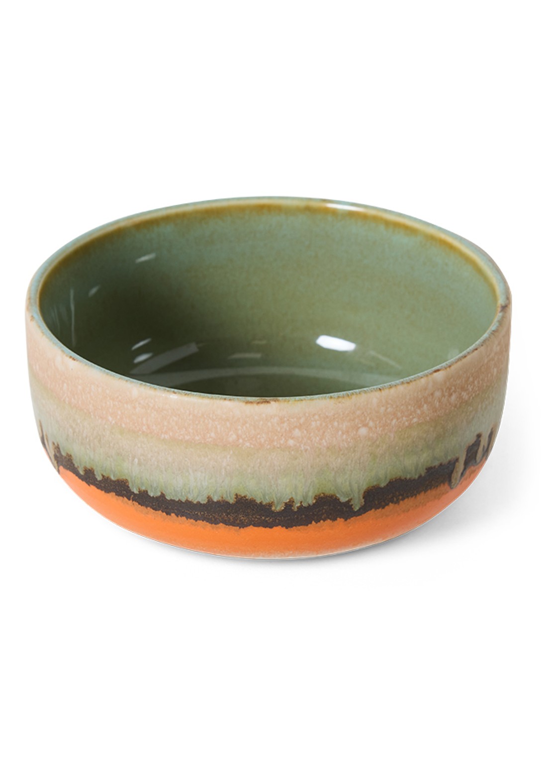 HKliving Dessert kom 12,5 cm - voorkant 2 oranje