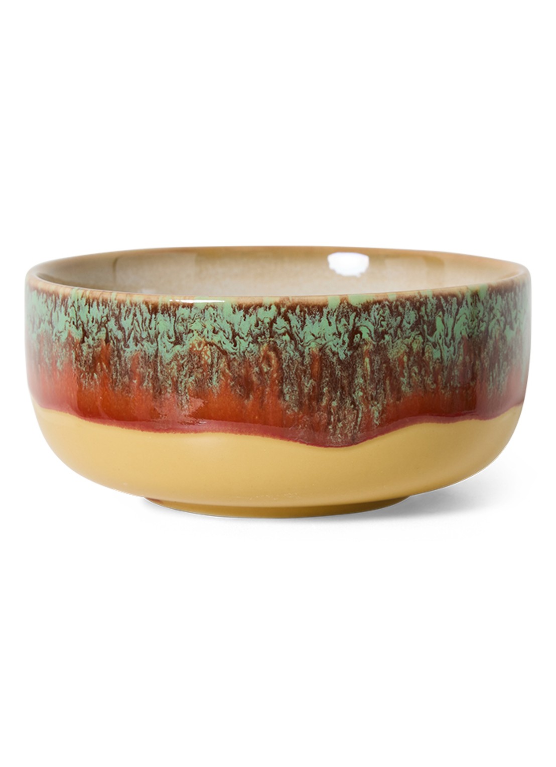 HKliving Dessert kom 12,5 cm - voorkant 3 oranjebruin