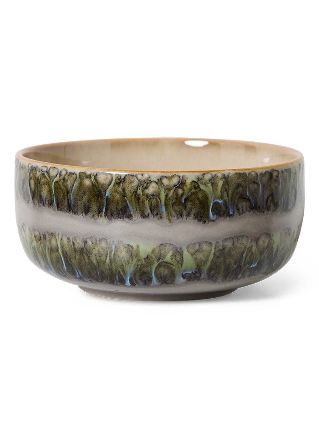 HKliving Dessert kom 12,5 cm - voorkant 3 mosgroen
