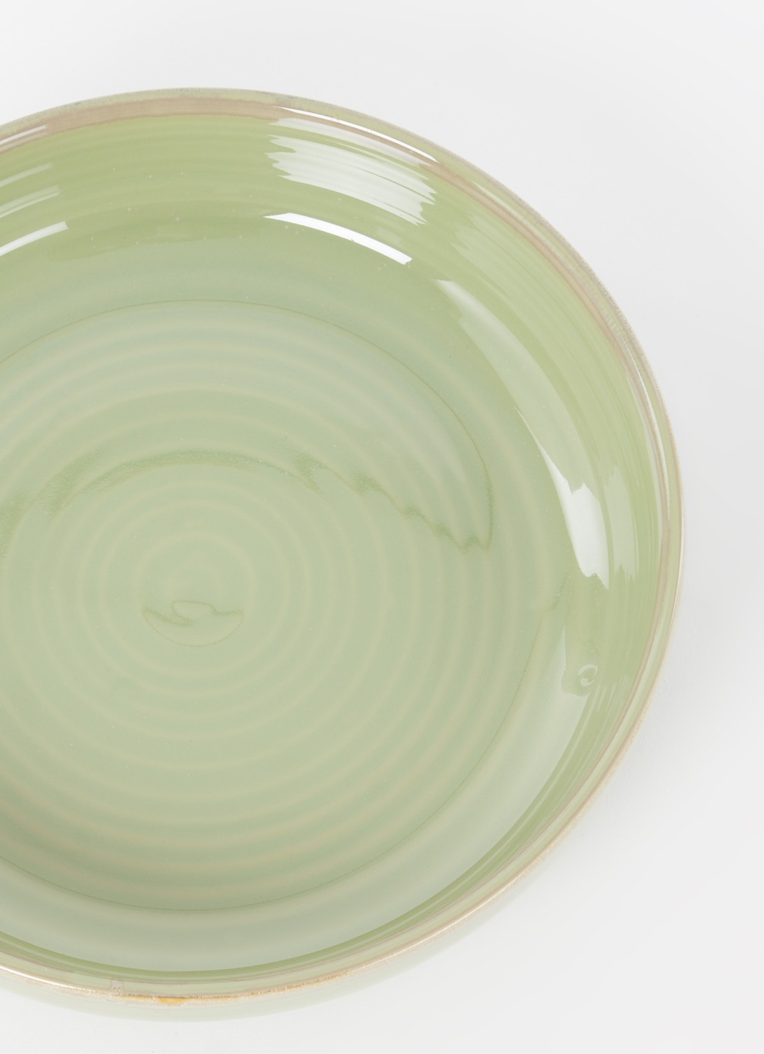 HKliving Diep bord 21,5 cm - detail 3 lichtgroen