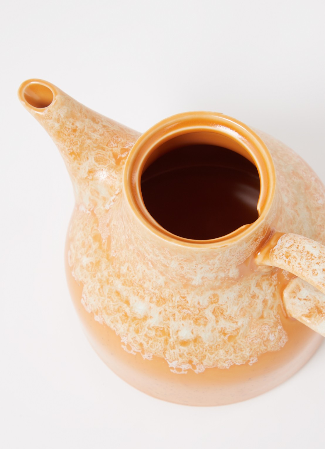 HKliving Dunes koffiepot 99 cl - voorkant 2 oranje