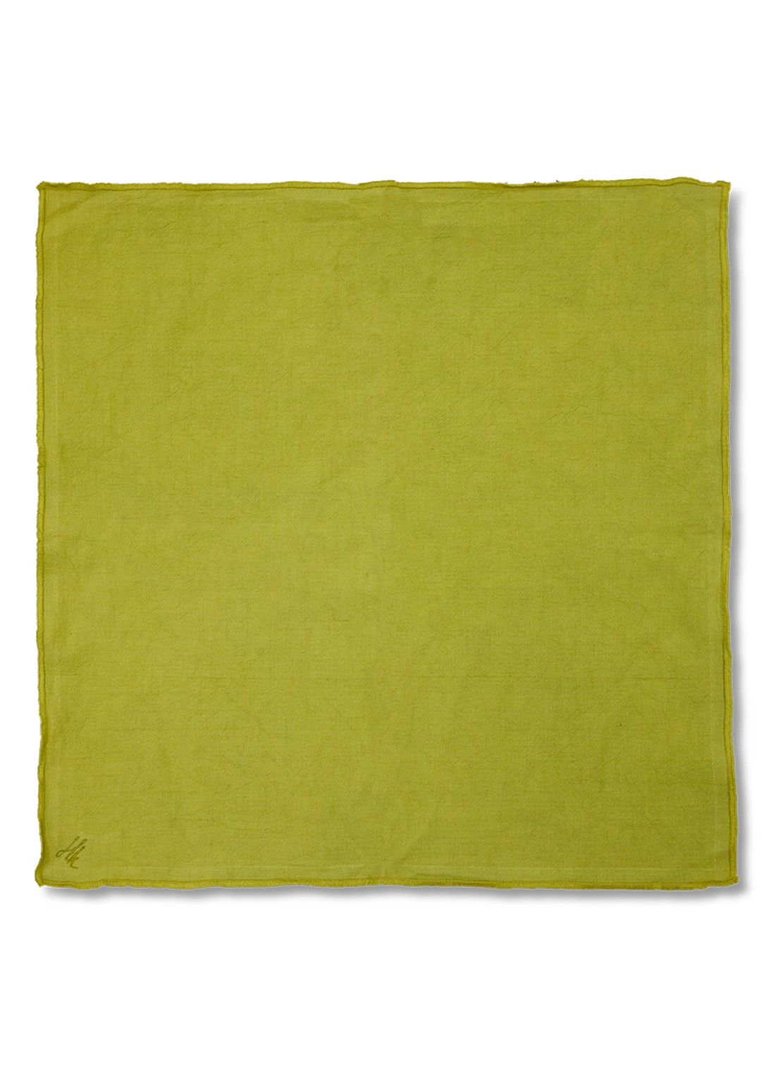 HKliving Ease servetten 50 x 50 cm set van 2 - voorkant 4 groen