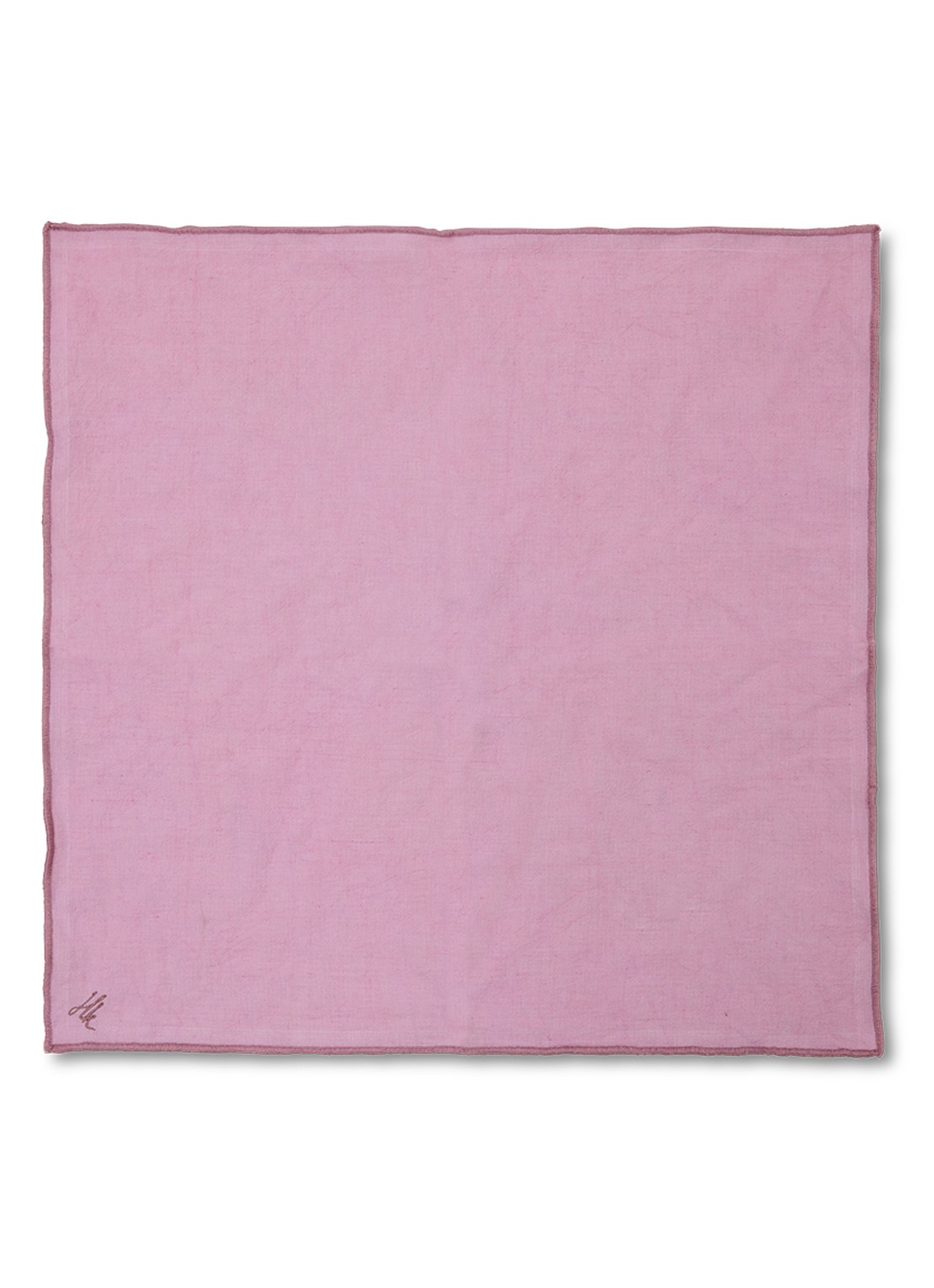 HKliving Ease servetten 50 x 50 cm set van 2 - voorkant 3 roze
