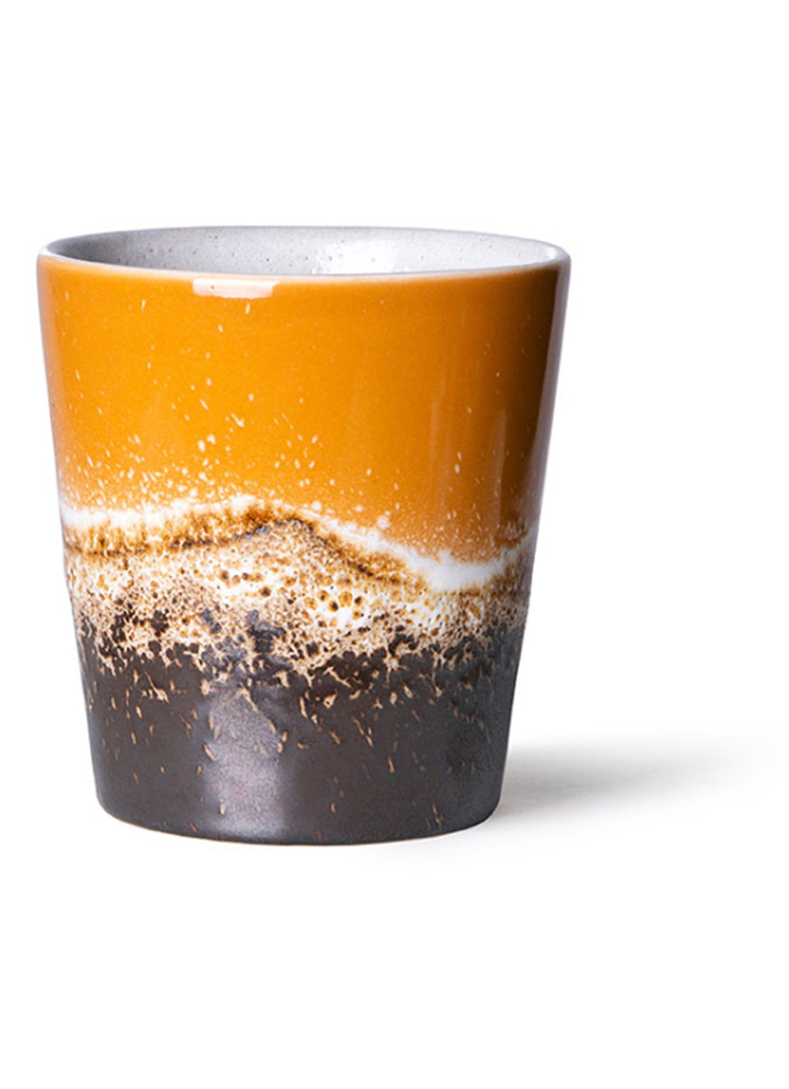 HKliving Fire koffiekopje 23 cl - voorkant donkeroranje