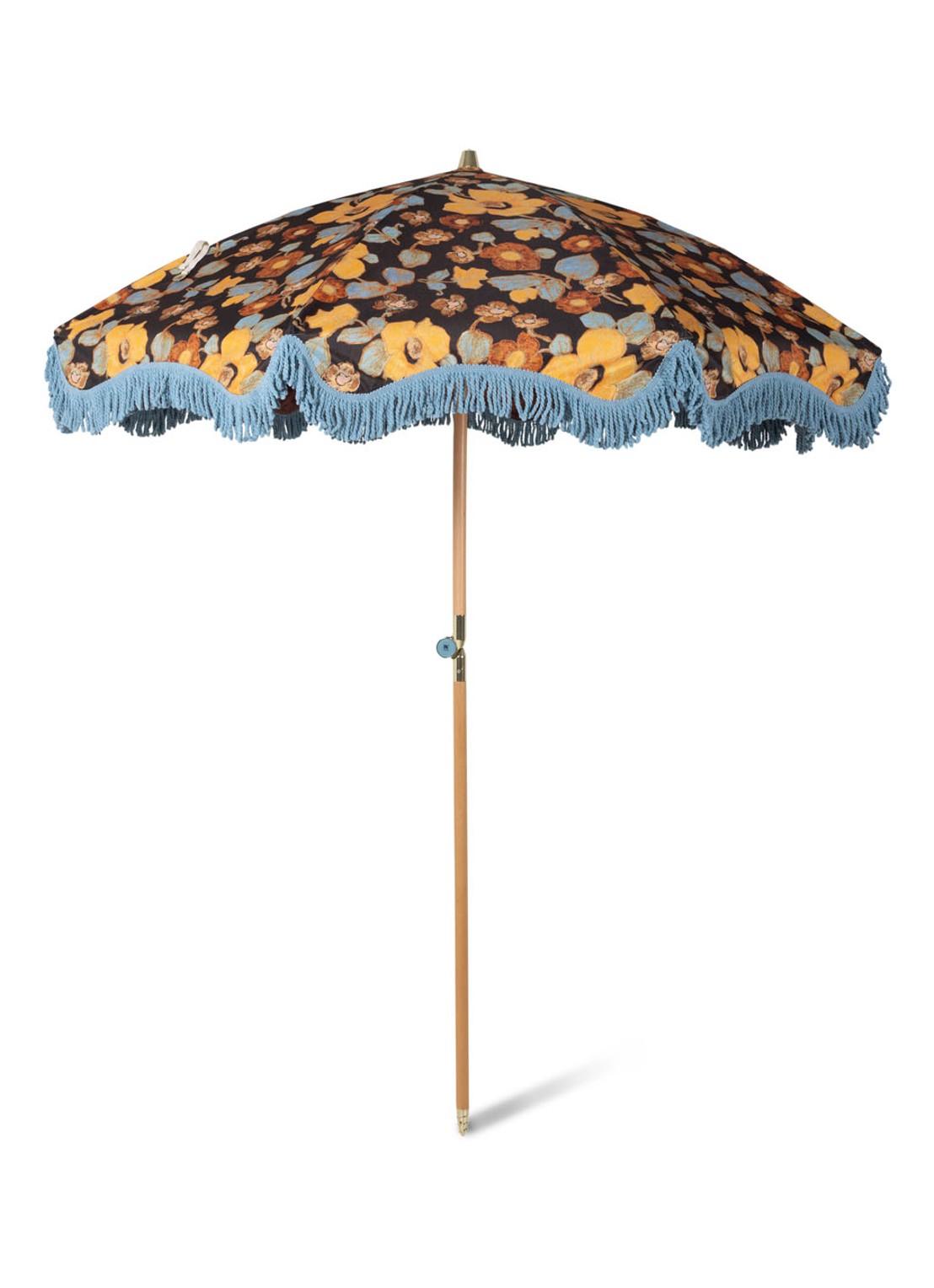 HKliving Floral Energy strand parasol 200 cm - voorkant 5 multicolor