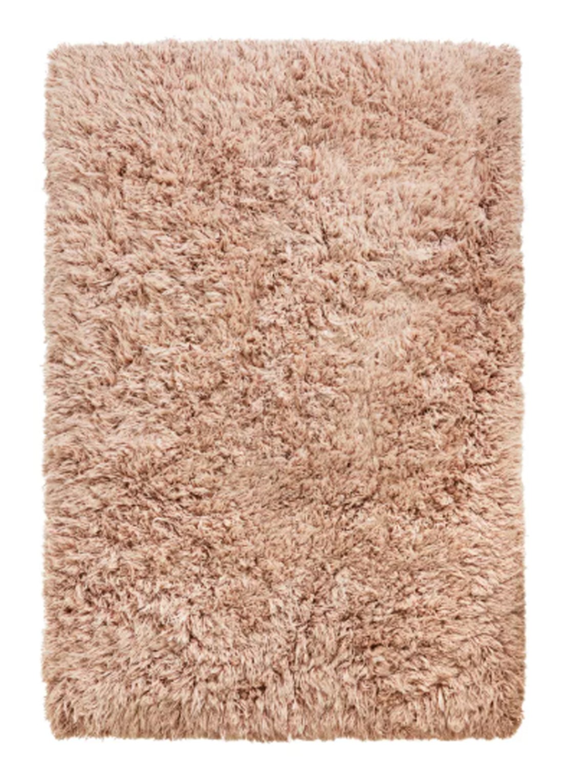 HKliving Fluffy vloerkleed in wolblend 200 x 300 cm - voorkant oudroze