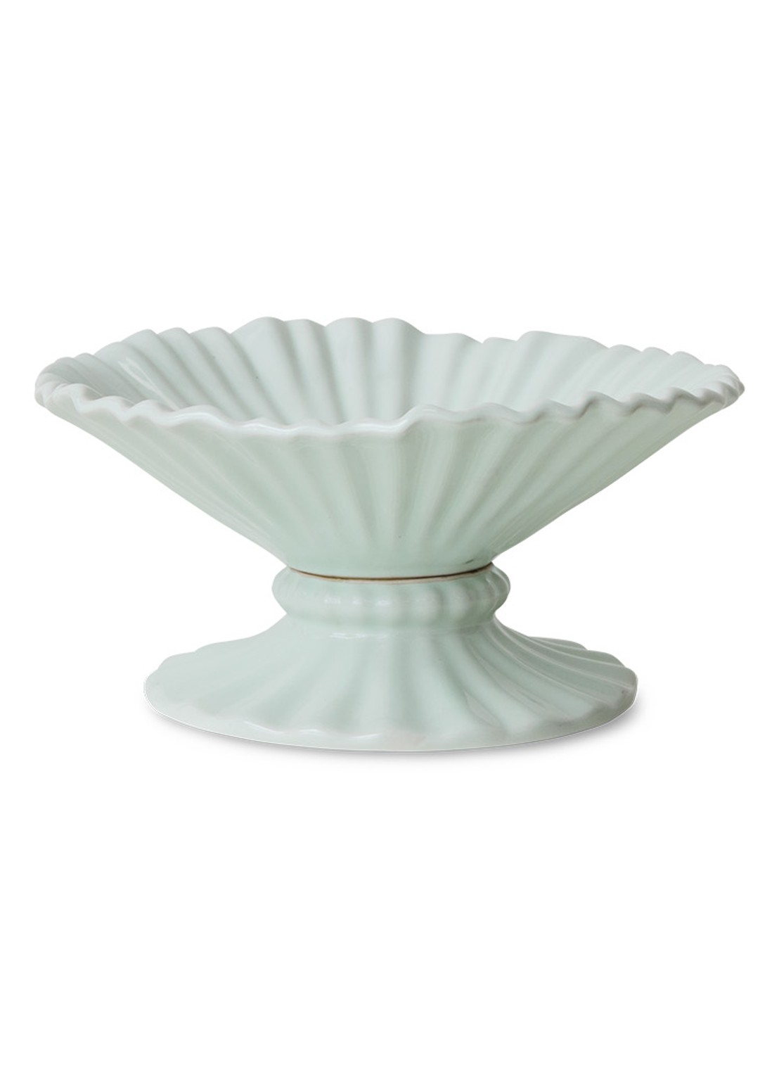 HKliving Fruitschaal 20 cm - voorkant 4 lichtblauw