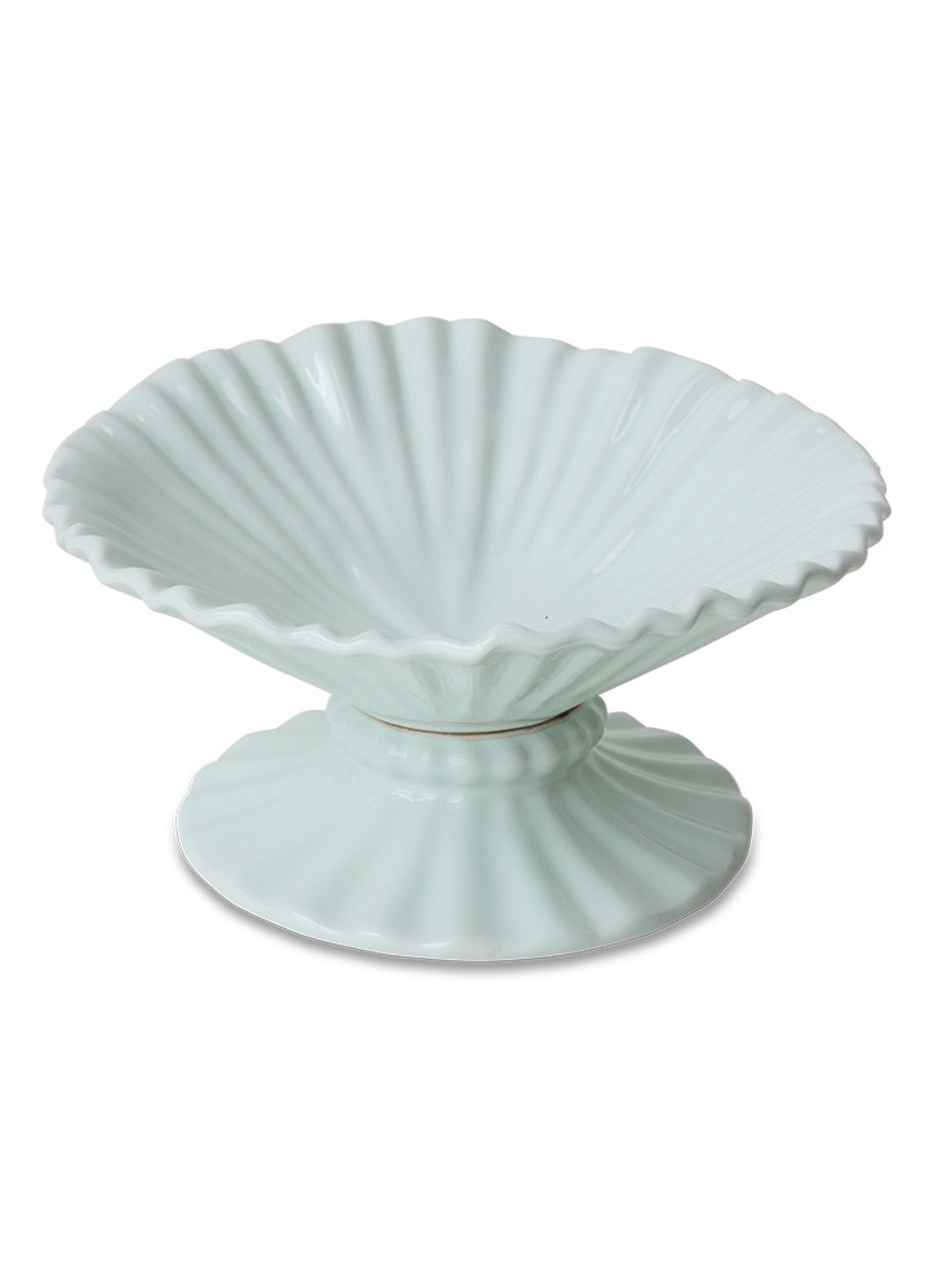 HKliving Fruitschaal 20 cm - voorkant 5 lichtblauw