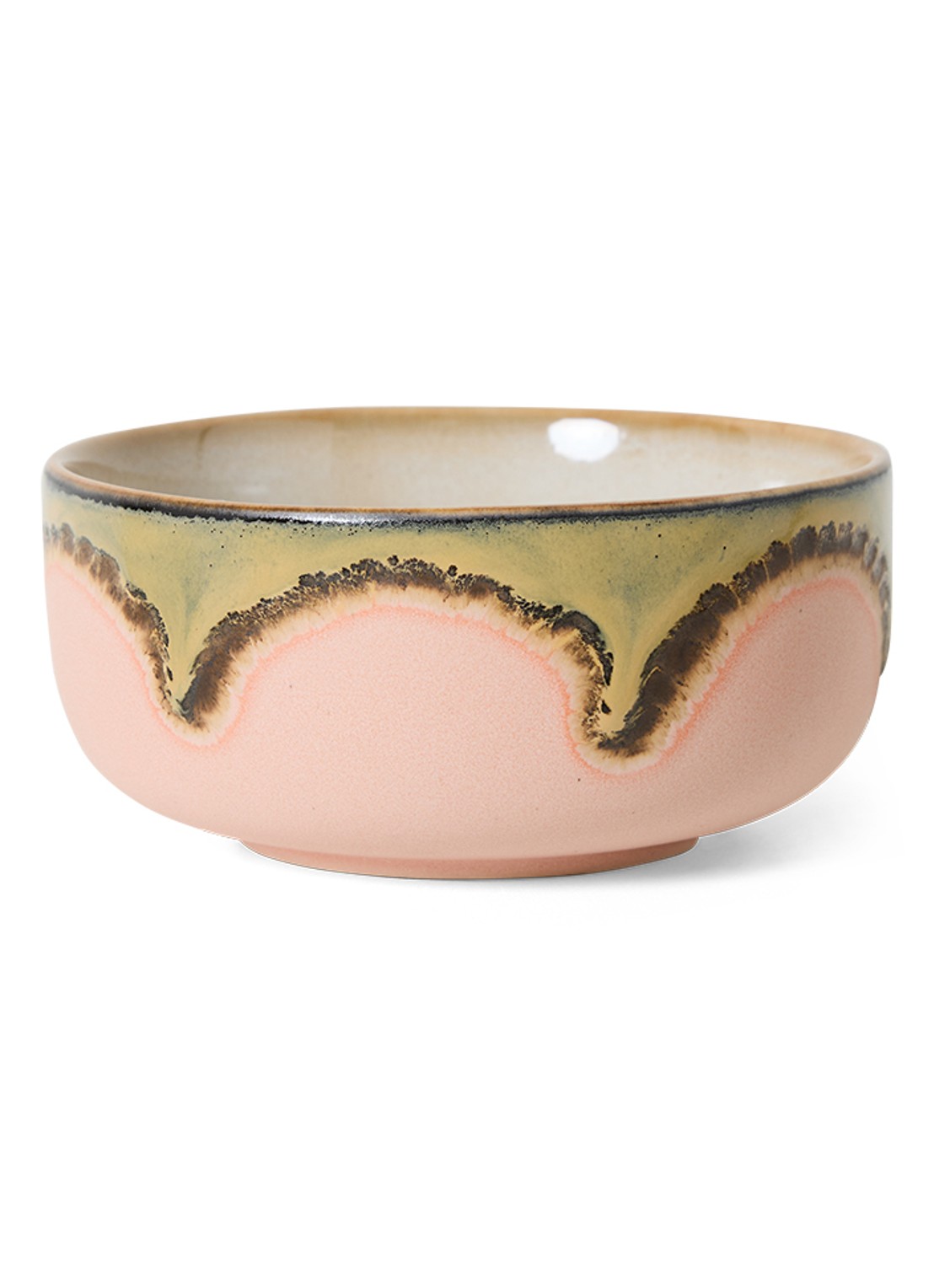 HKliving Gem dessert kom 12,5 cm - voorkant lichtroze
