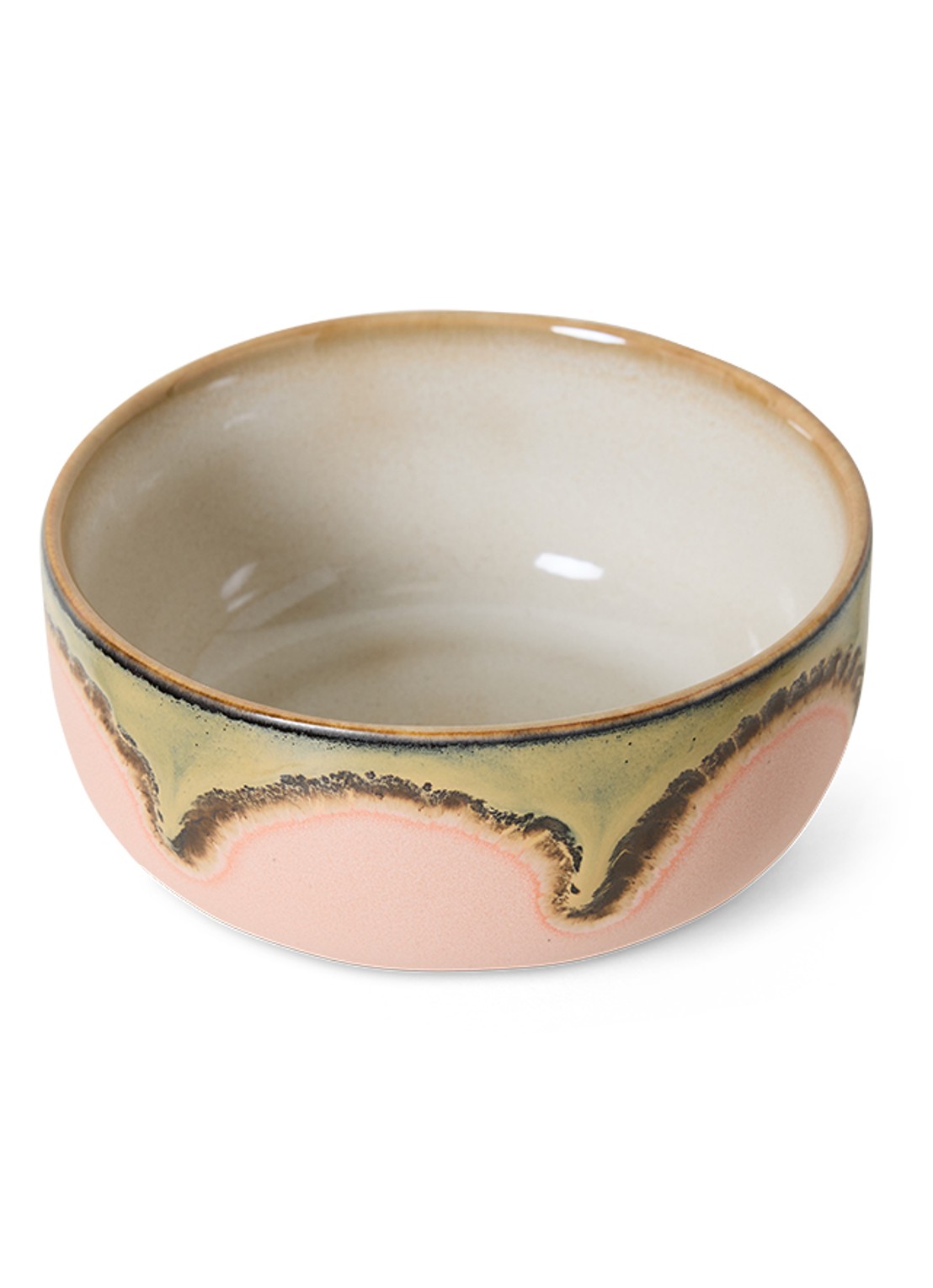 HKliving Gem dessert kom 12,5 cm - voorkant 2 lichtroze