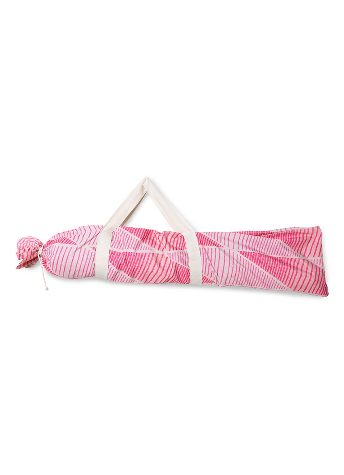 HKliving Graphic Twist strand parasol 200 cm - detail 2 roze