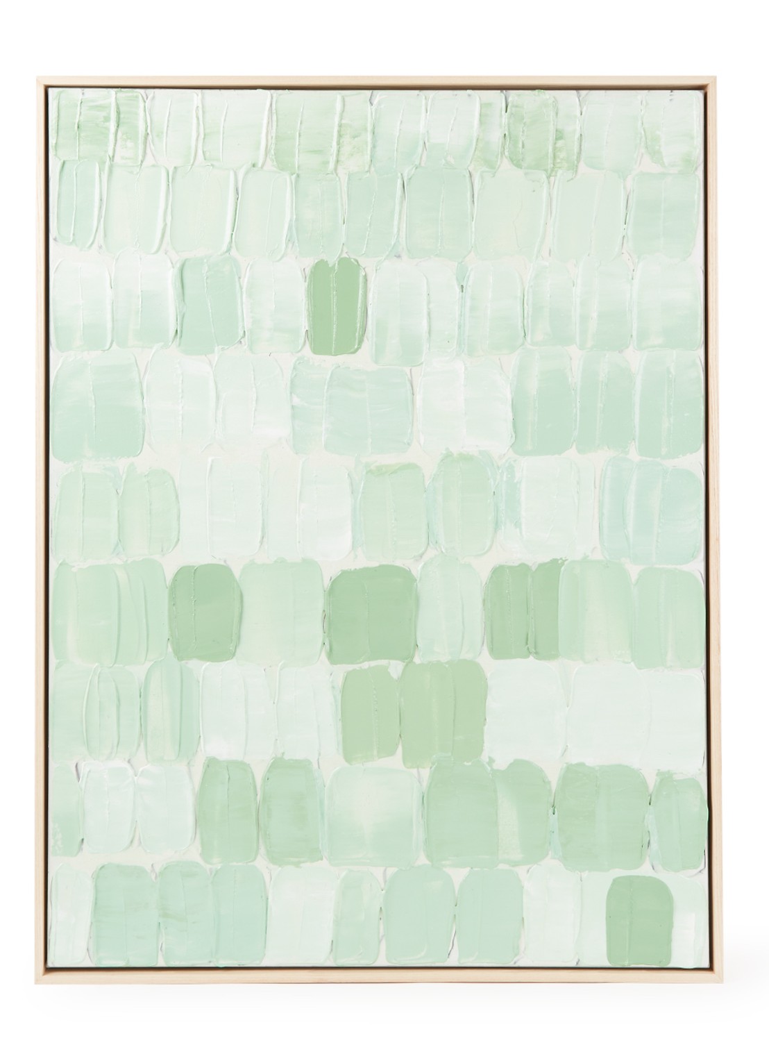 HKliving Green Palette Abstract wanddecoratie - voorkant 2 lindegroen