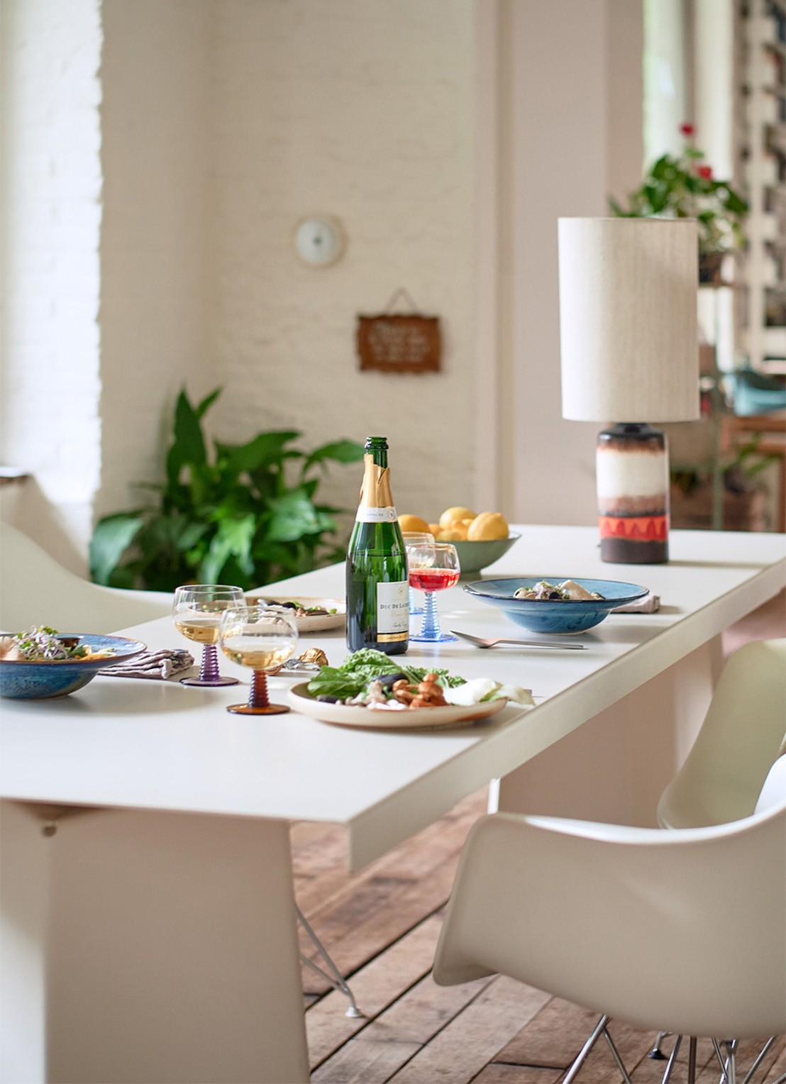 HKliving Home Chef pastabord 28 cm - detail 5 donkerblauw