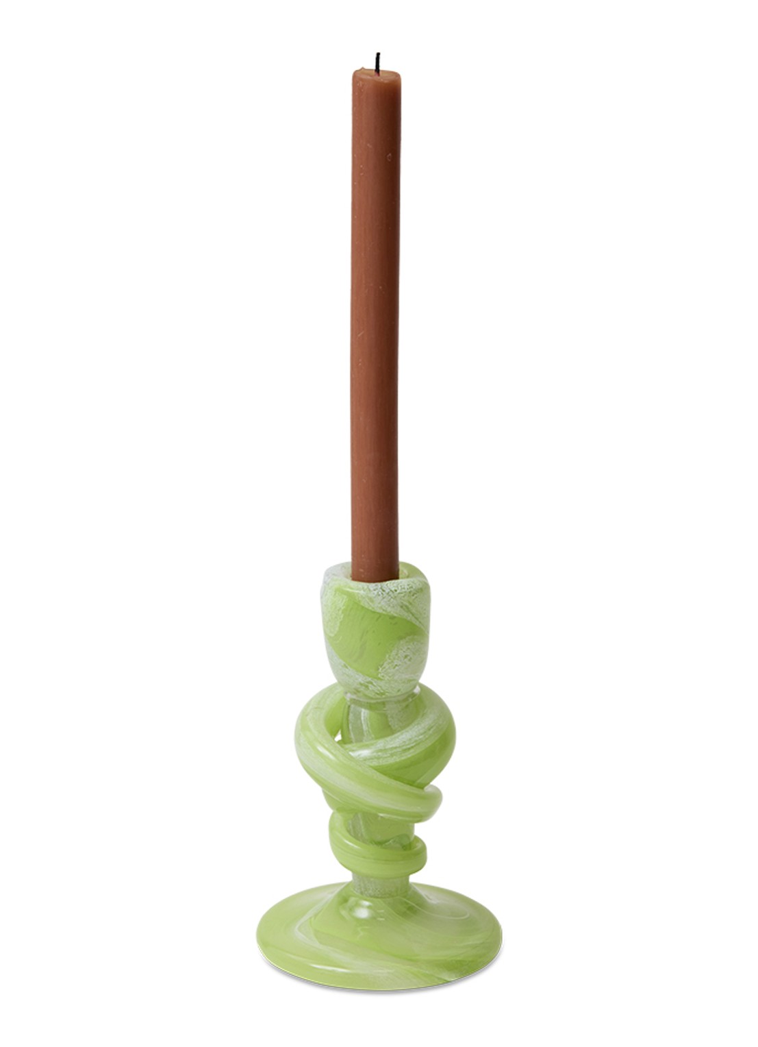 HKliving Knotted kandelaar - detail groen