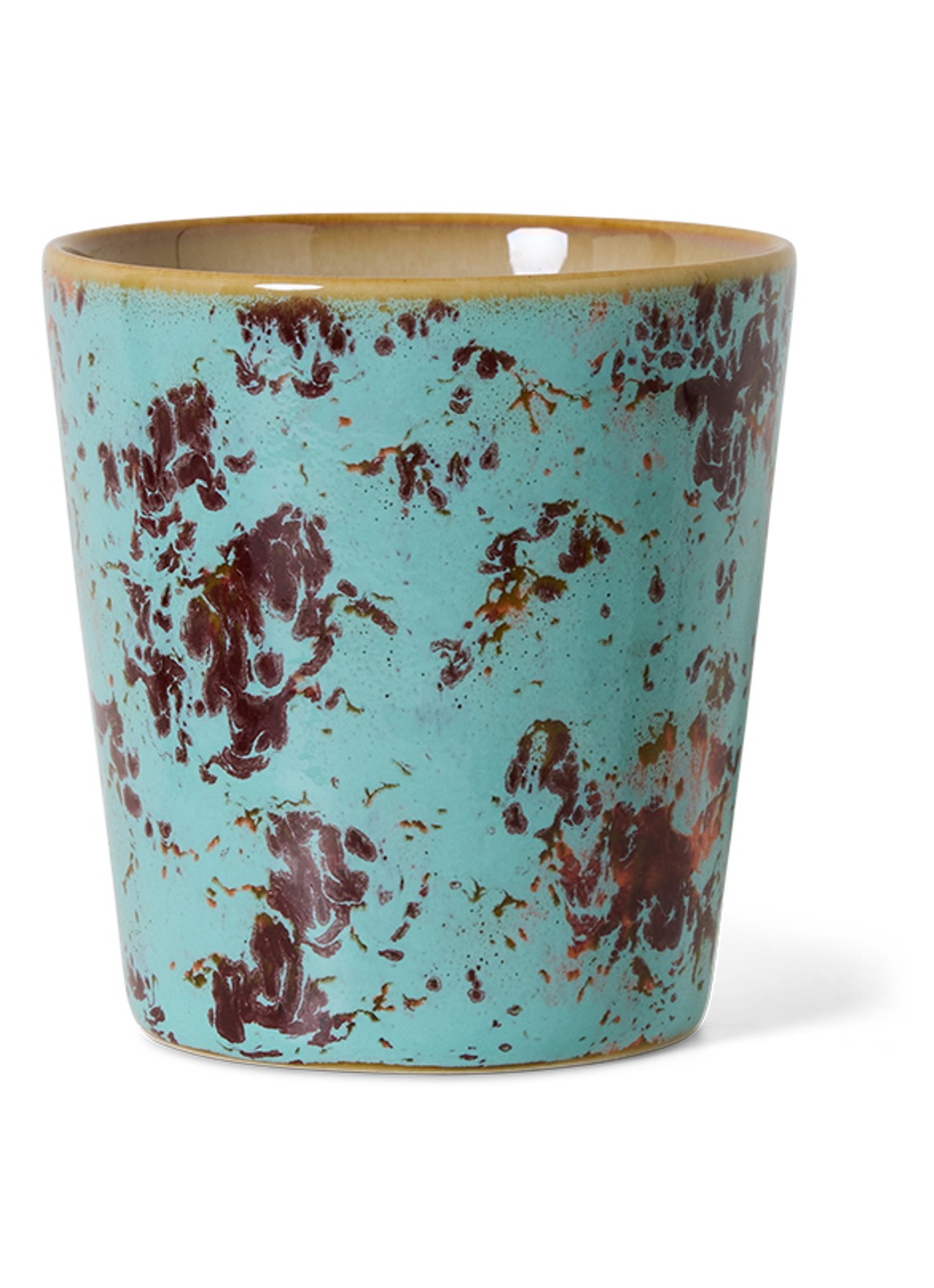 HKliving Koffiekopje 25 cl - voorkant 2 blauw