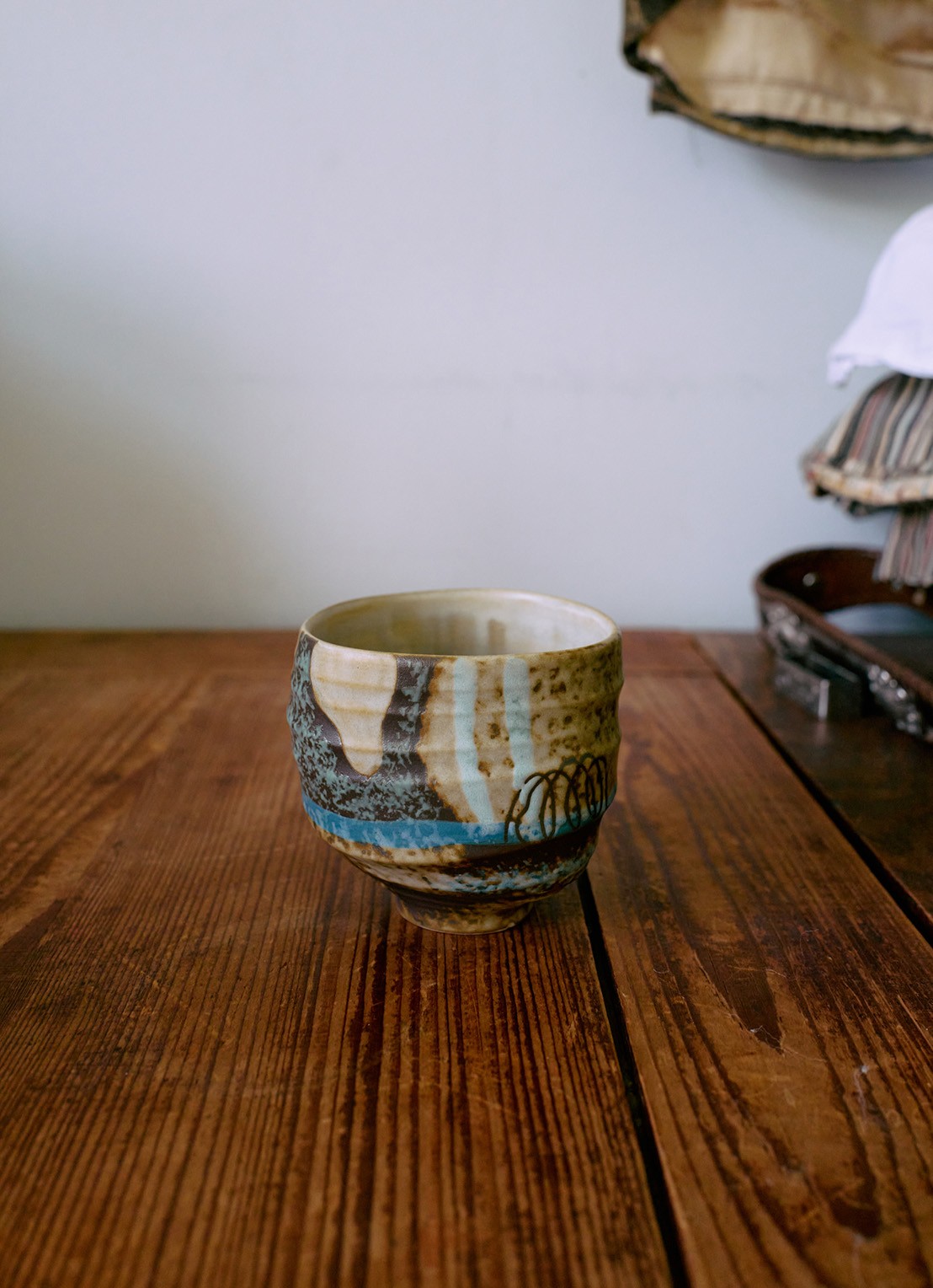HKliving Koffiekopje 7,5 cm - achterkant 3 blauw